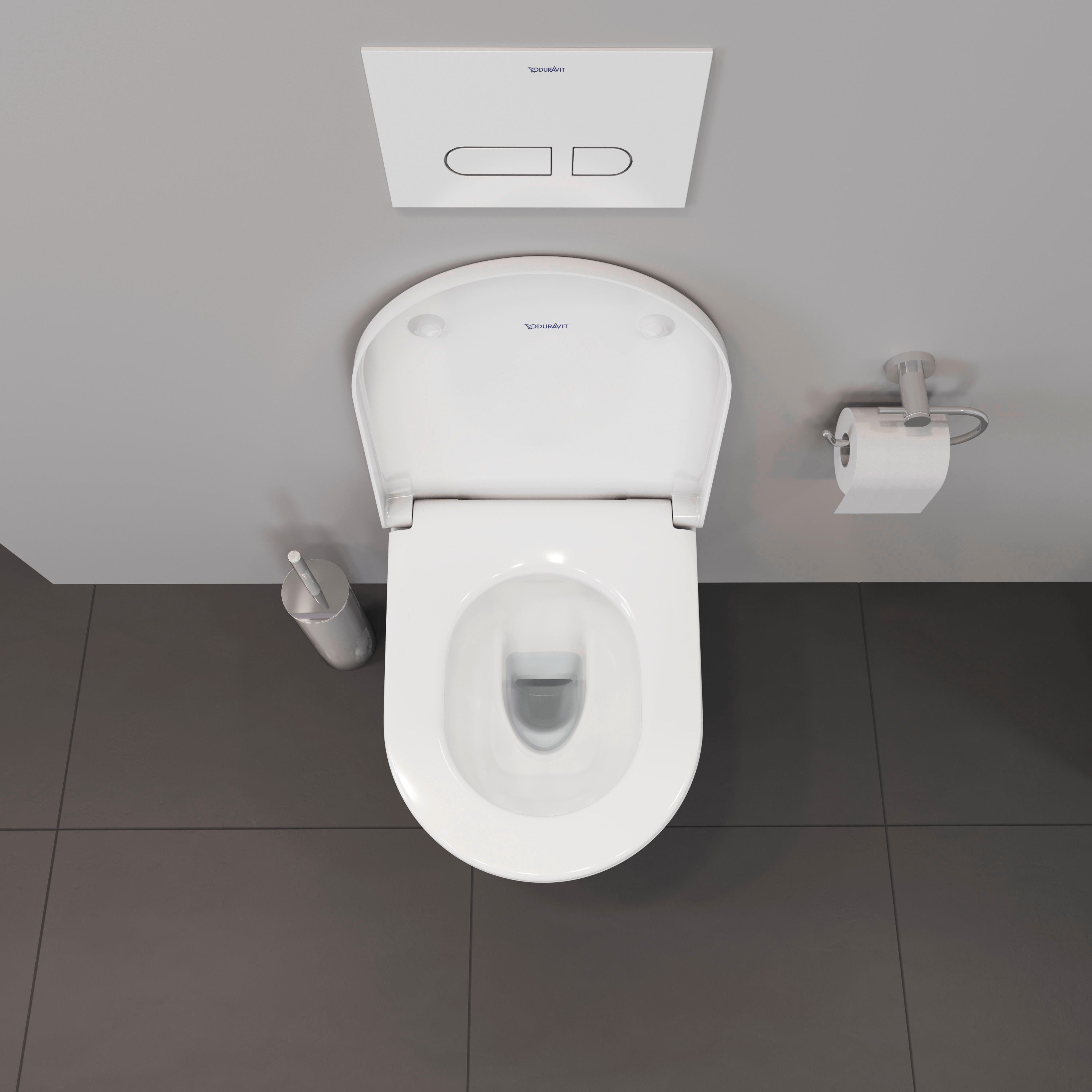 D-Neo Round Slow Close Toilet Seat in White