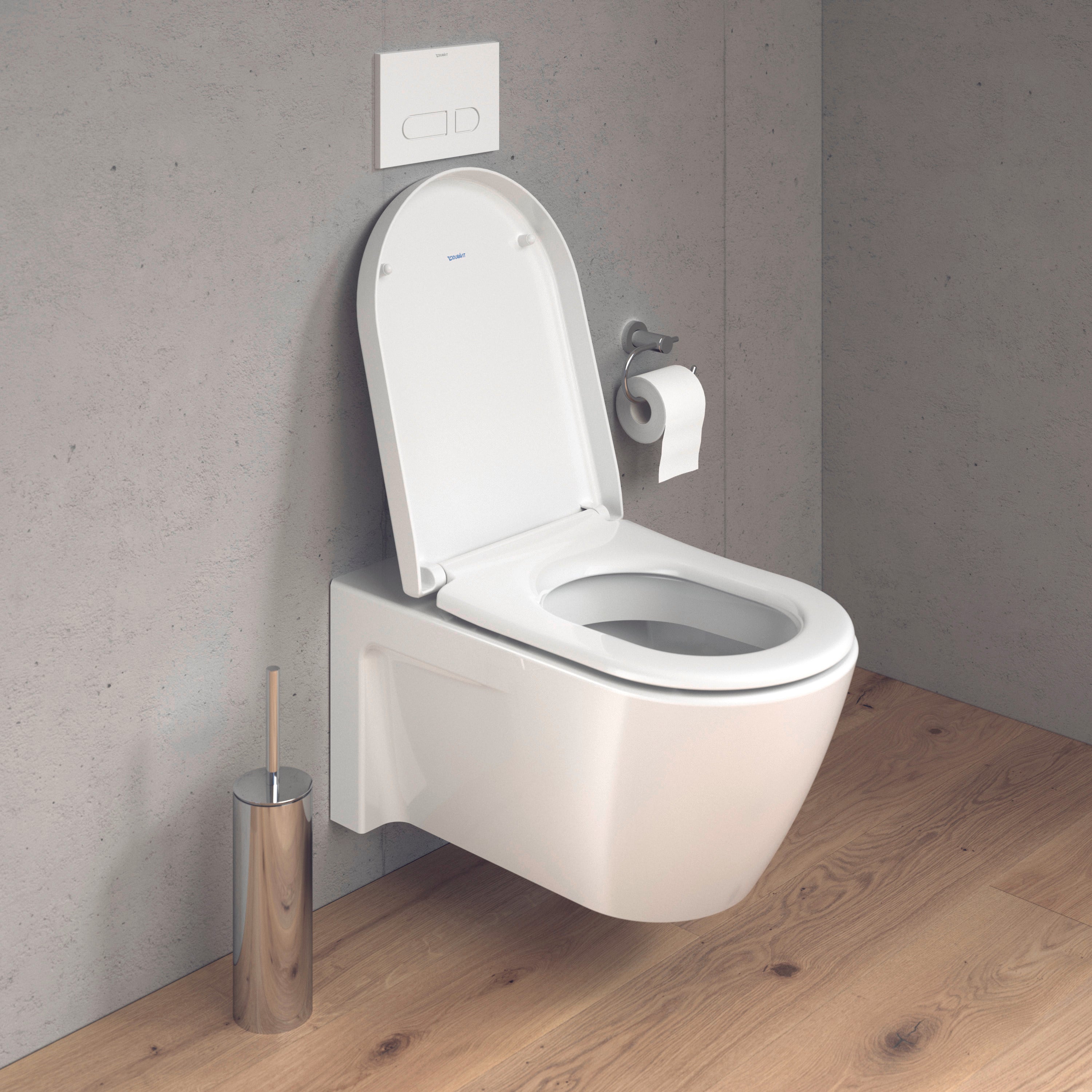 Starck 3 Elongated Slow Close Toilet Seat in White