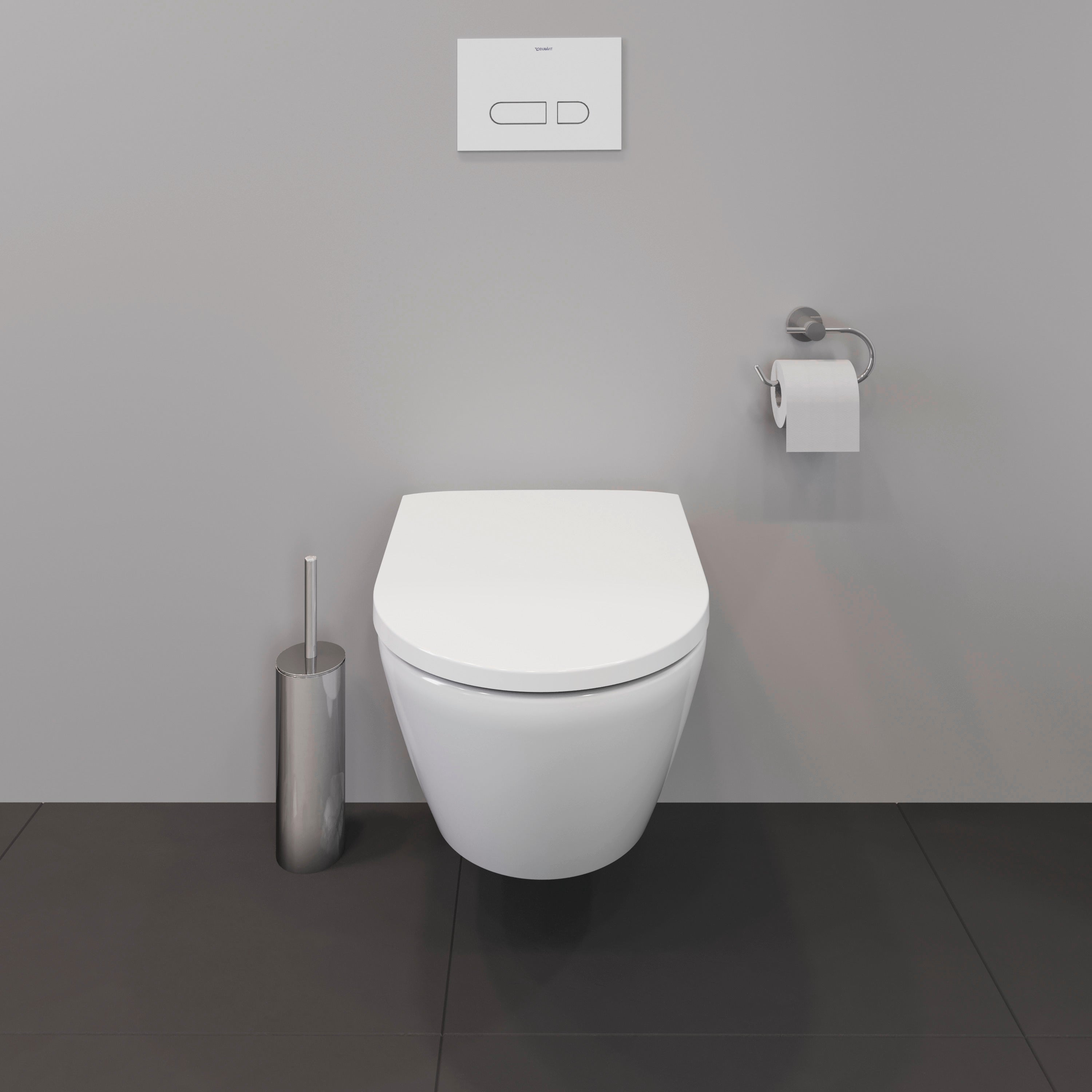 D-Neo Round Slow Close Toilet Seat in White