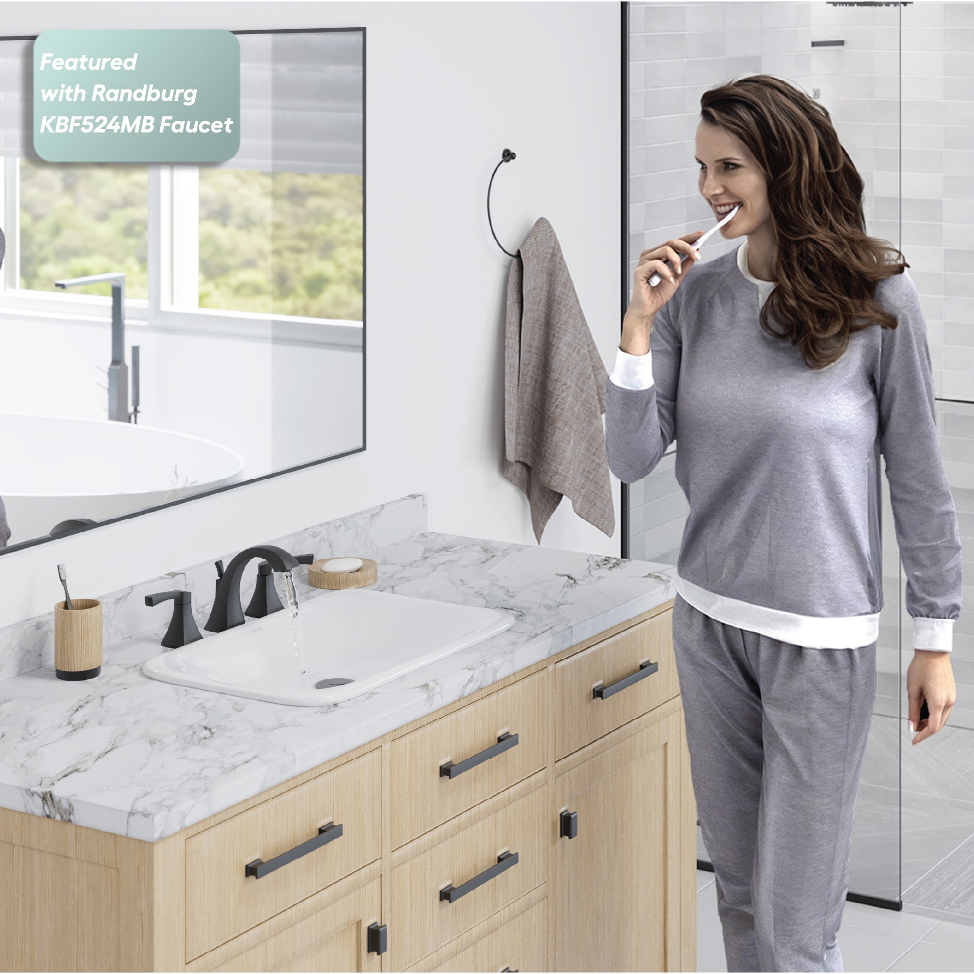 Alternative View of Karran Valera 21.125" x 14.5" x 4" Rectangular Vessel Vitreous China ADA Bathroom Sink, White, VC-202-WH