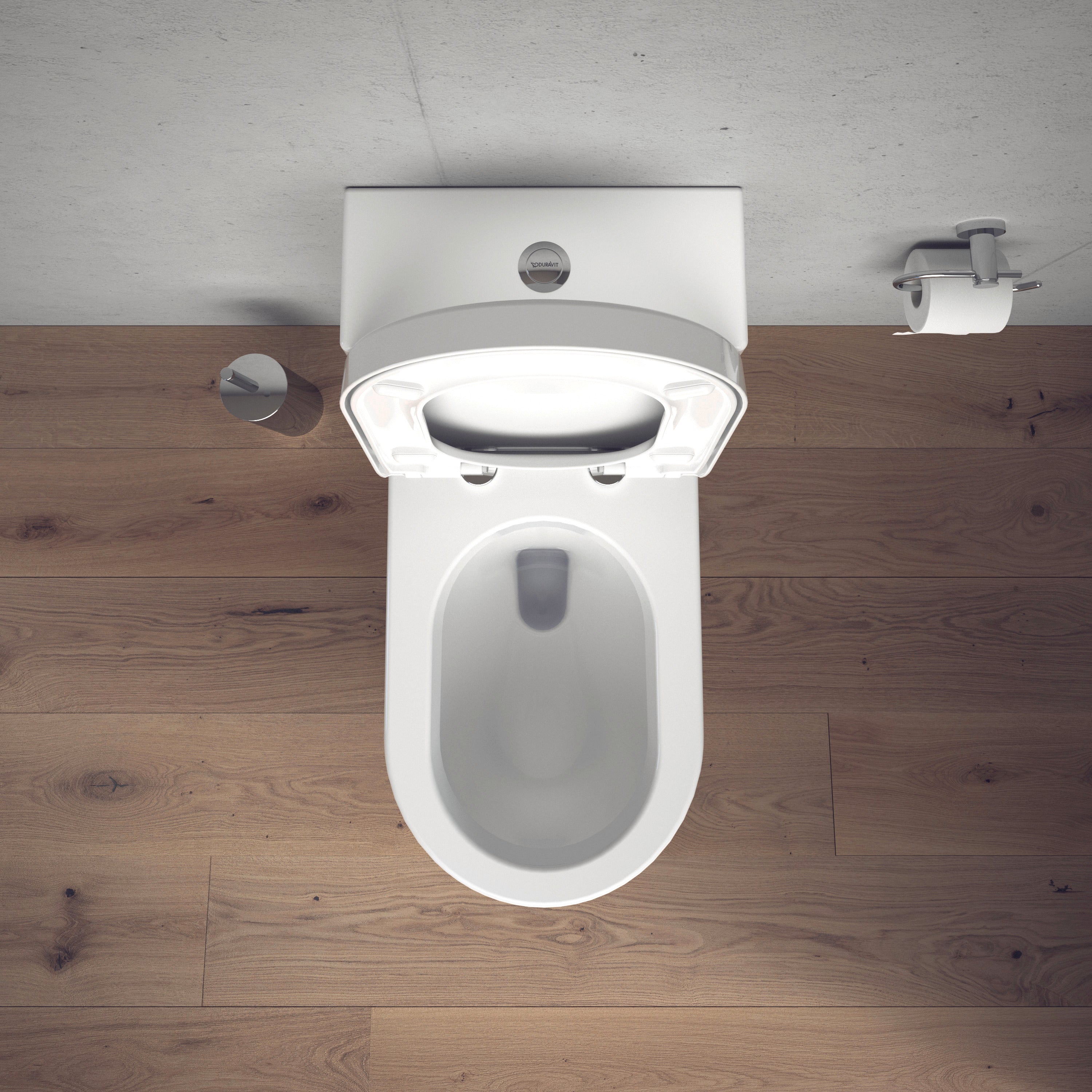 Starck 3 Elongated Slow Close Toilet Seat in White