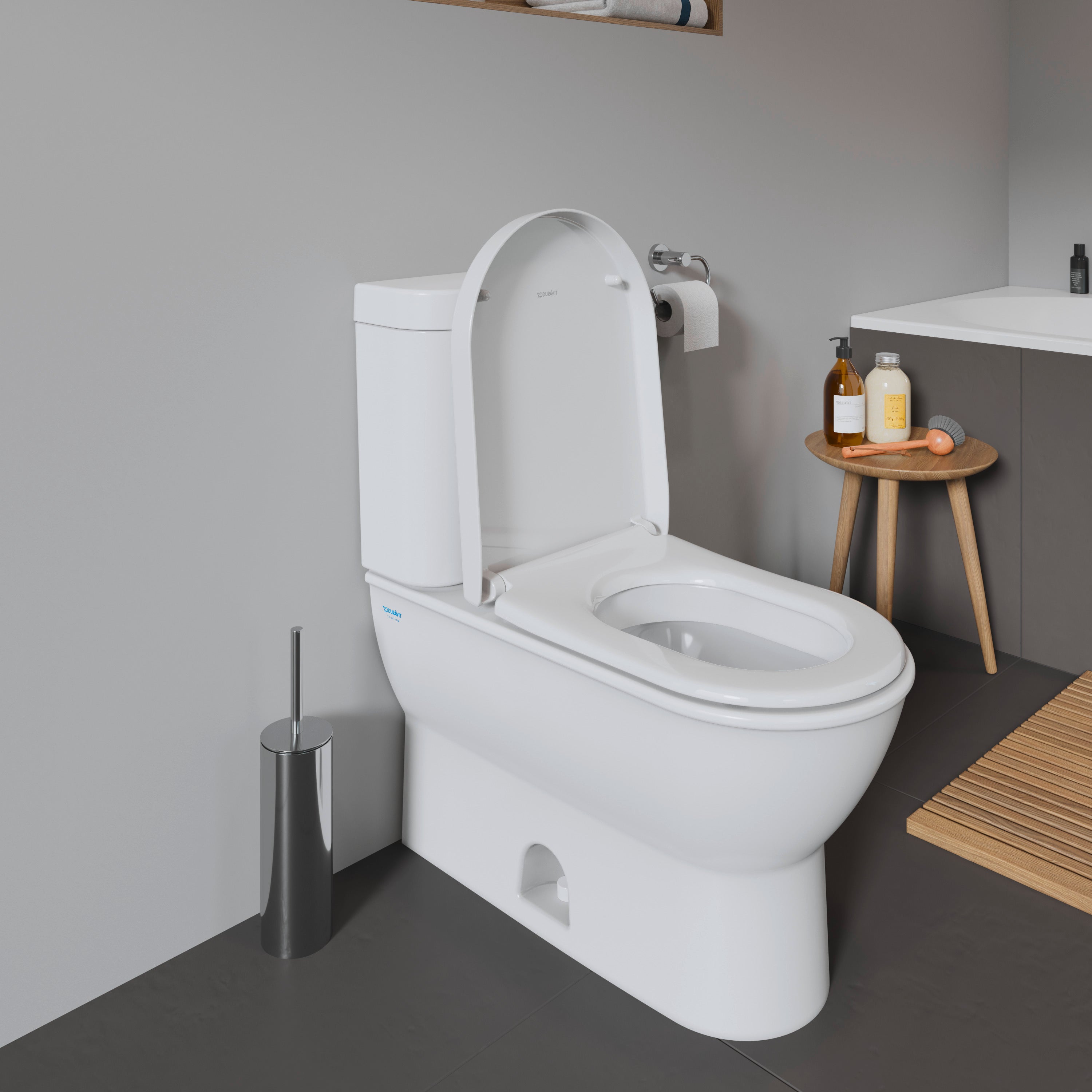 Starck 3 Elongated Slow Close Toilet Seat in White