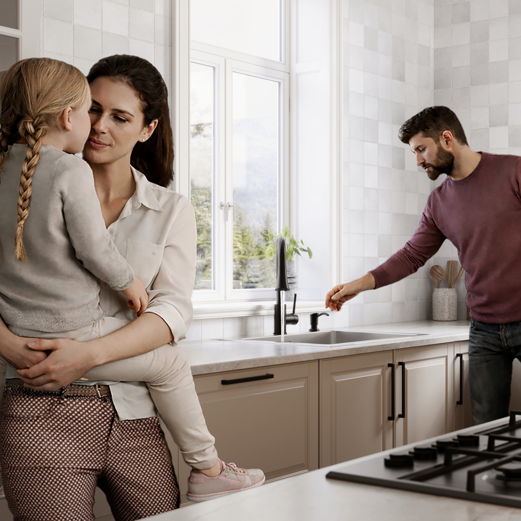 Karran lansen 25 stainless steel kitchen sink 18 gauge lifestyle image