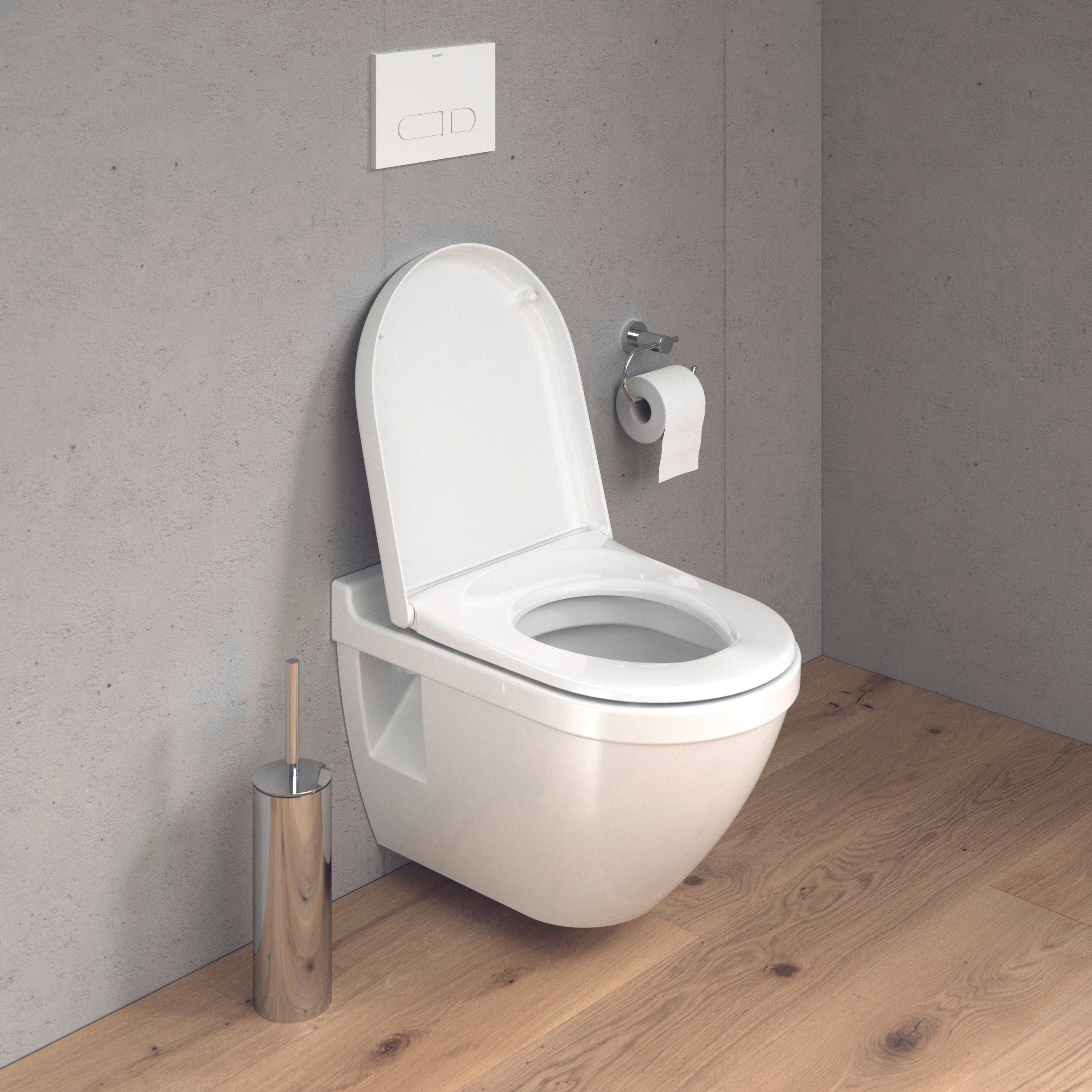 Starck 3 Elongated Slow Close Toilet Seat in White