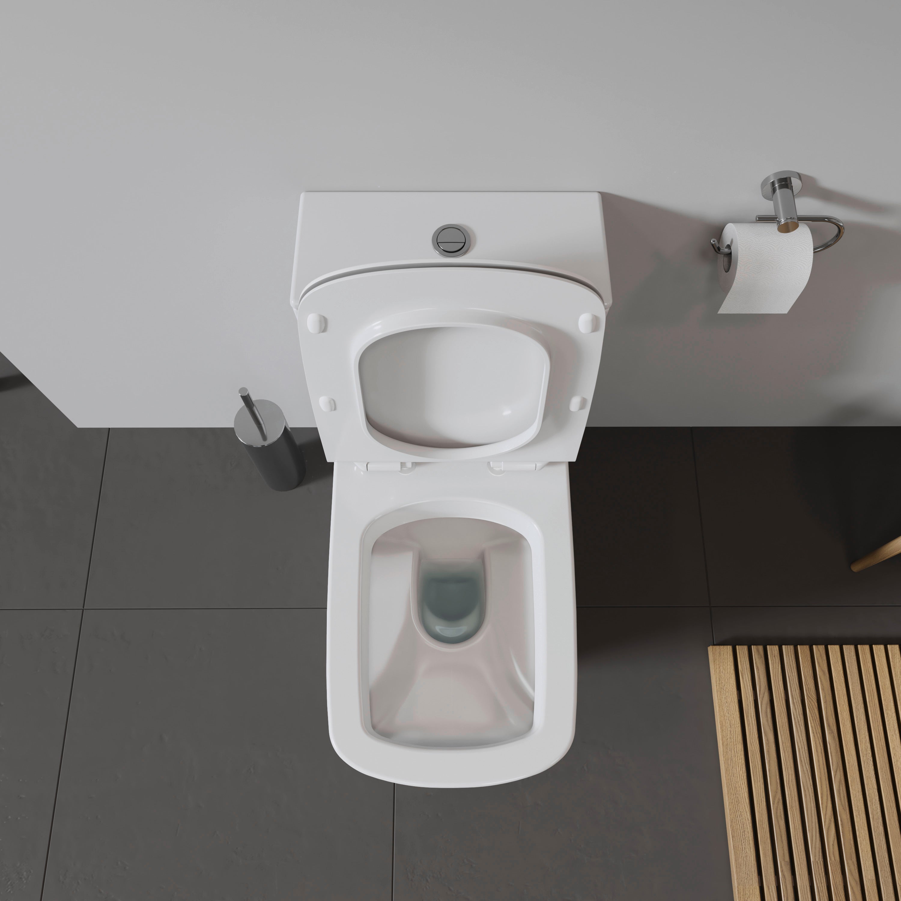 DuraStyle Elongated Slow Close Toilet Seat in White