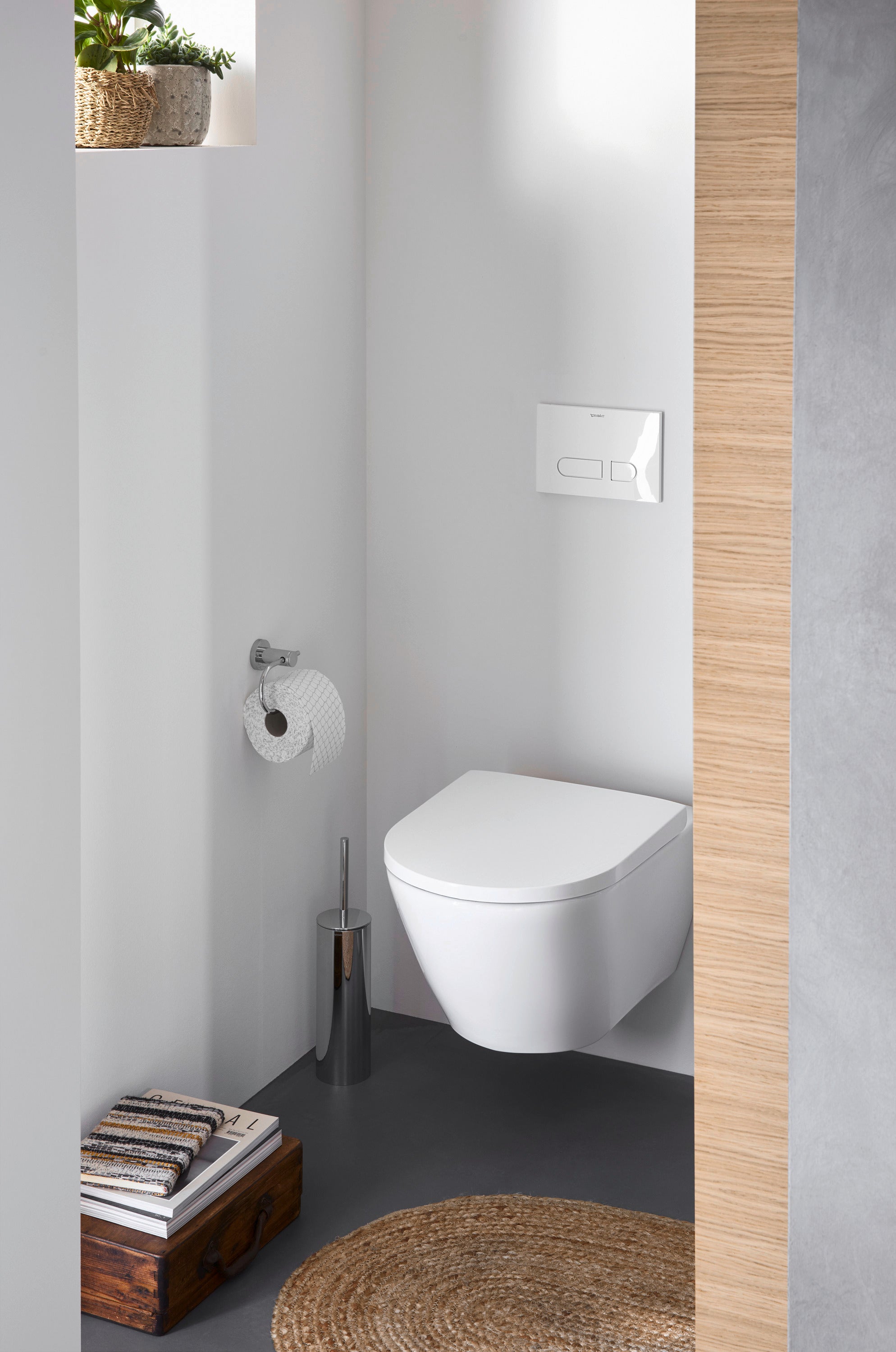 D-Neo Round Slow Close Toilet Seat in White