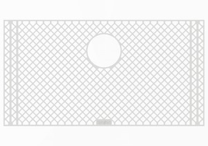 Alternate Image for Ruvati Silicone Bottom Rinse Grid Sink Mat for RVH8300 Sink, Gray, RVA48300GR