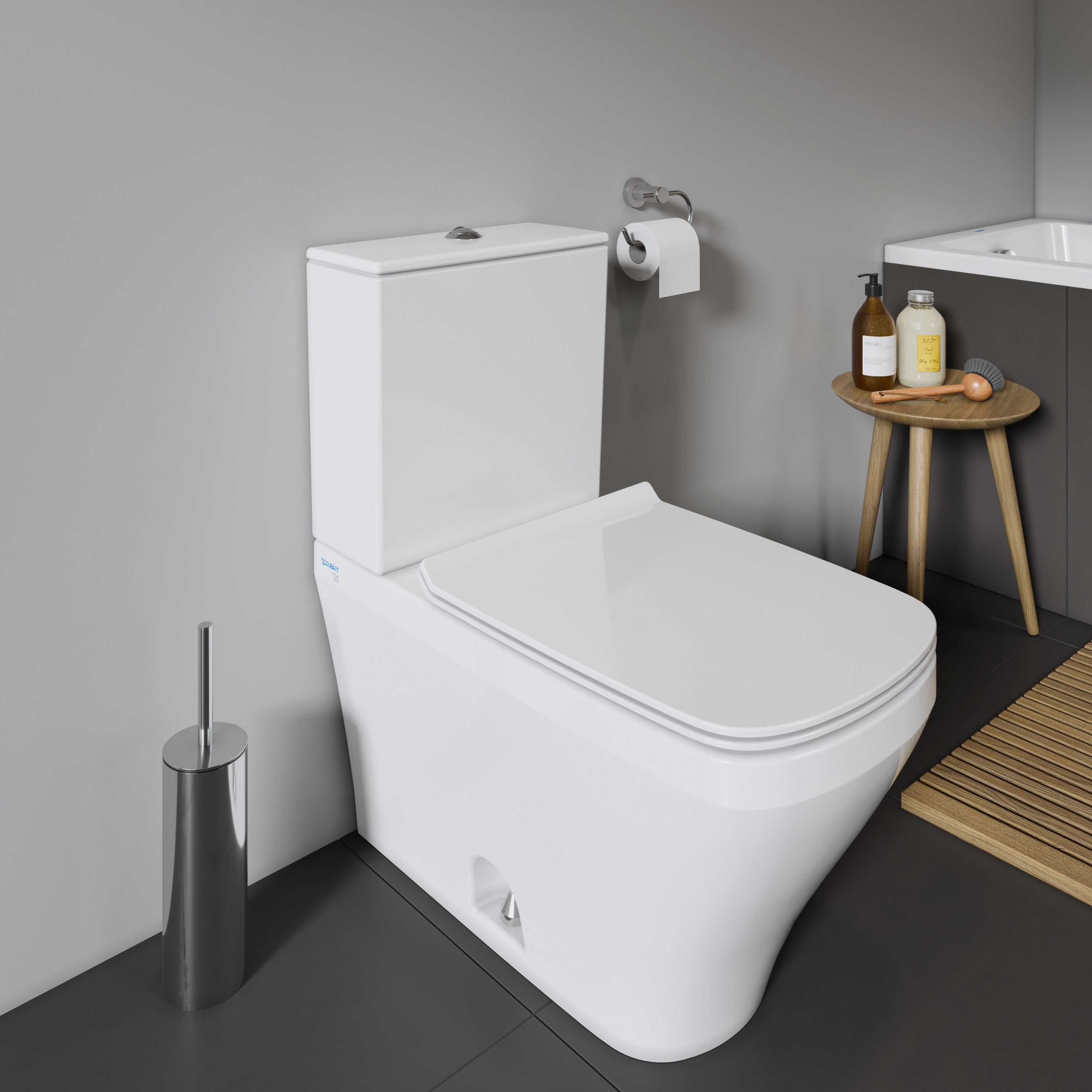 DuraStyle Elongated Slow Close Toilet Seat in White