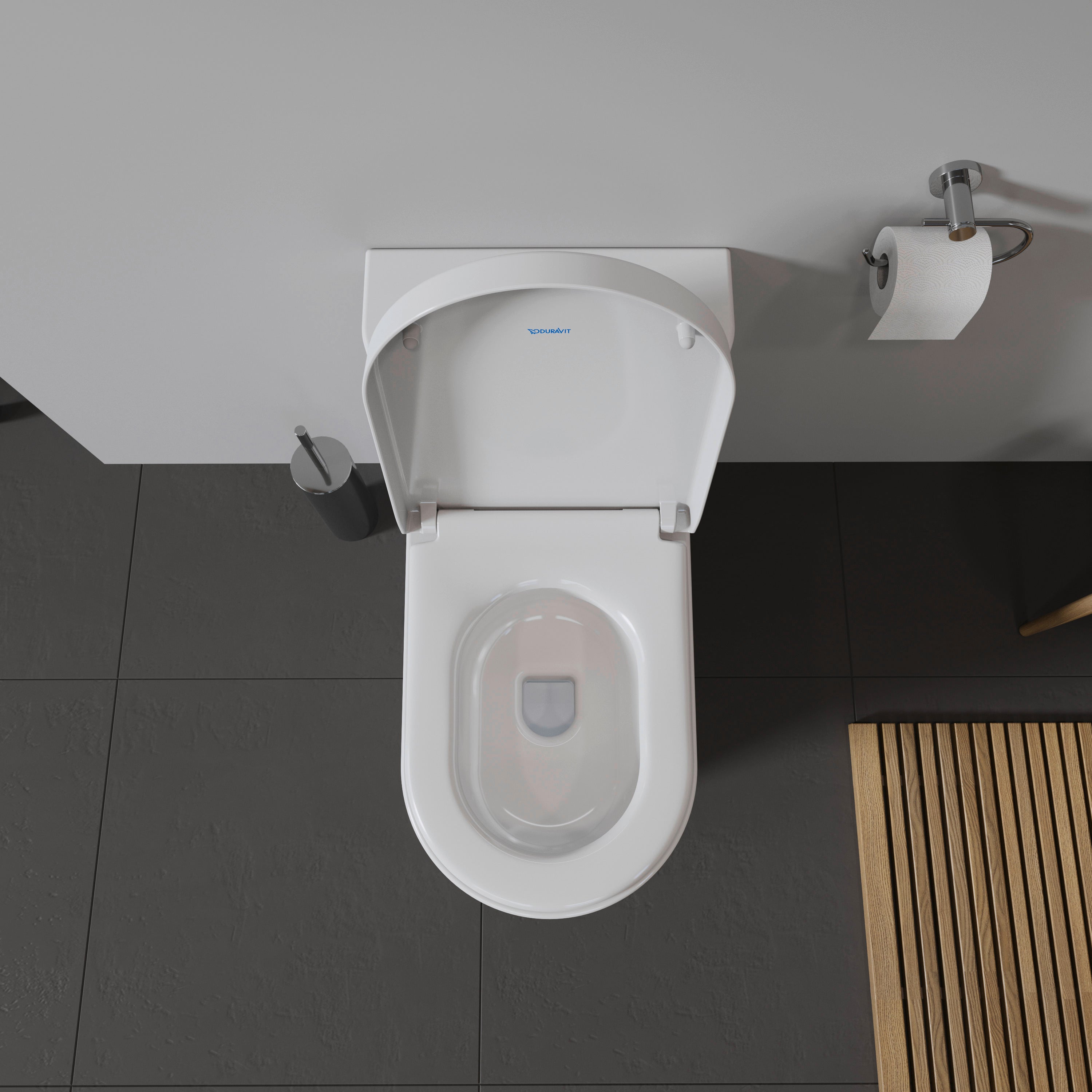 Starck 3 Elongated Slow Close Toilet Seat in White