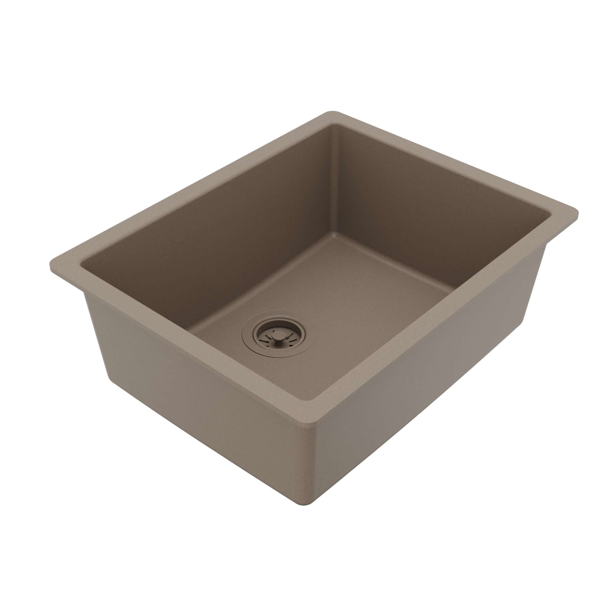 Alternative View of Karran 24" Undermount Quartz Composite Kitchen Sink, Concrete, QU-820-CN