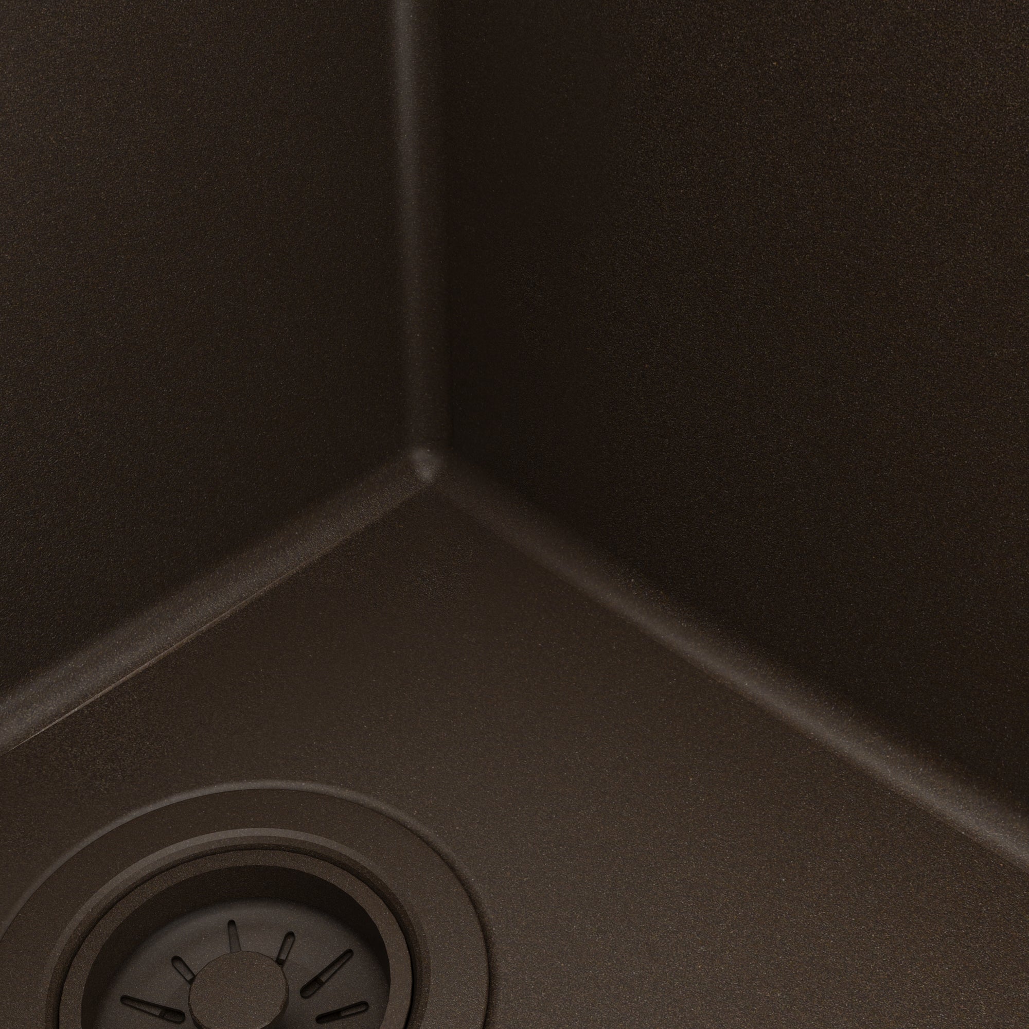 Alternative View of Karran 32" Undermount Quartz Composite Kitchen Sink, 50/50 Double Bowl, Brown, QU-810-BR