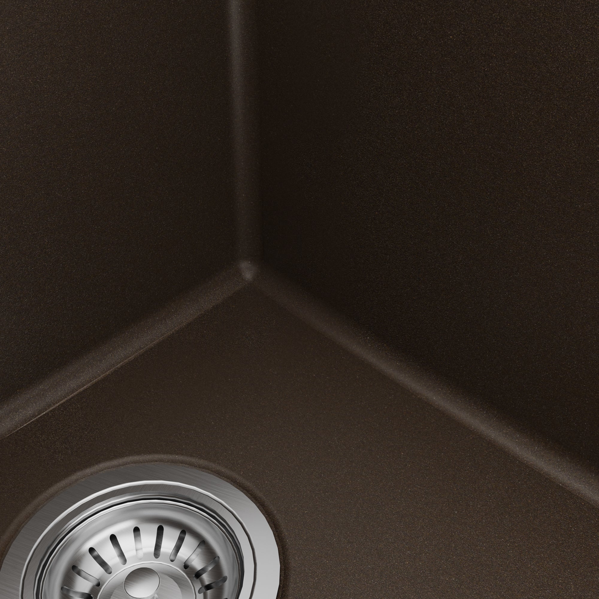 Alternative View of Karran 32" Undermount Quartz Composite Kitchen Sink with Accessories, 50/50 Double Bowl, Brown, QU-810-BR-PK1