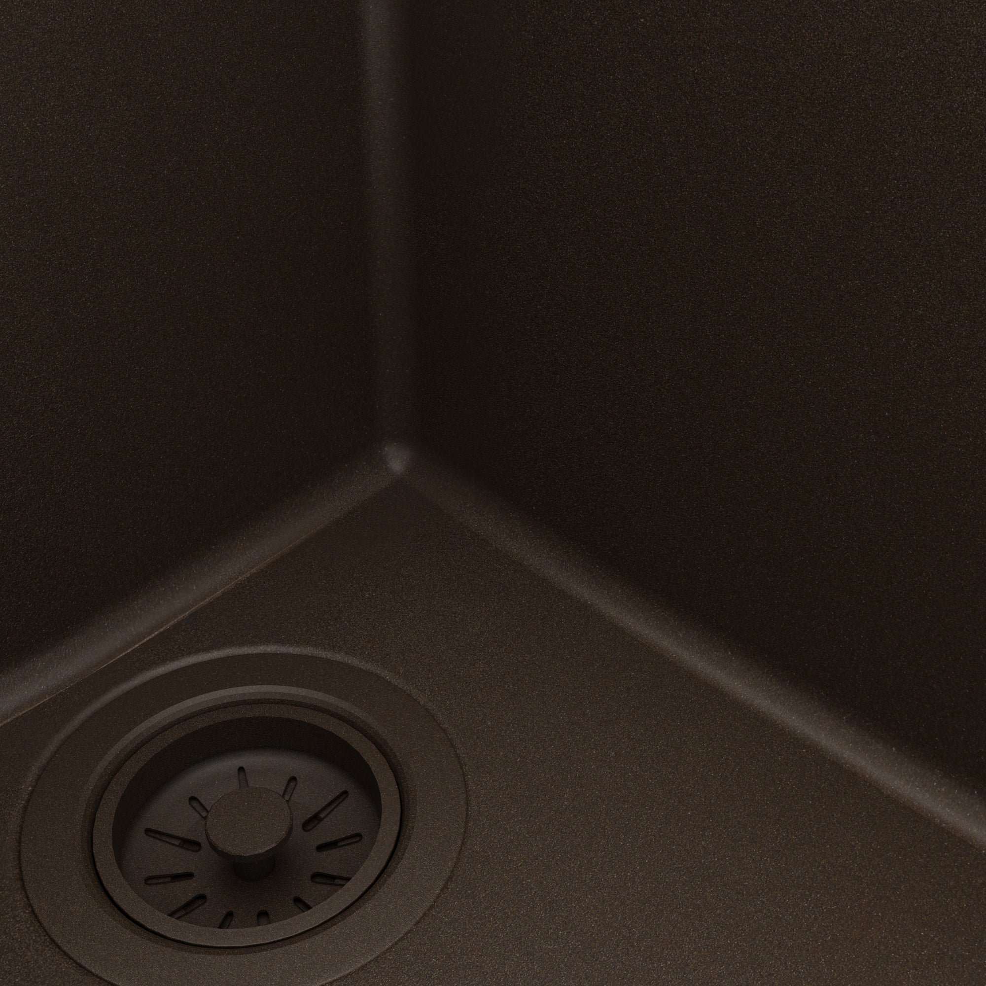 Alternative View of Karran 32" Undermount Quartz Composite Kitchen Sink, 60/40 Double Bowl, Brown, QU-811-BR