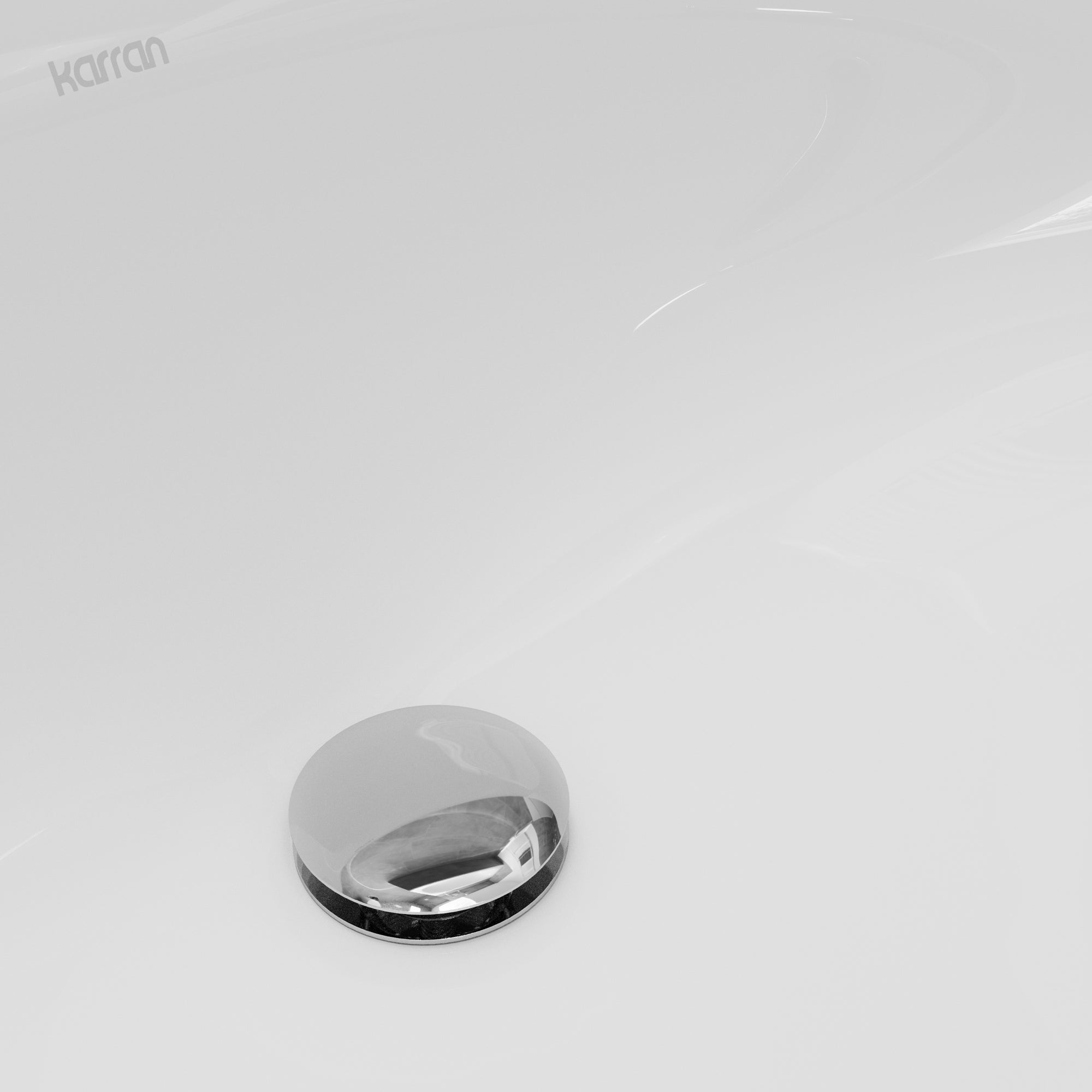 Karran 19 oval bathroom sink white product image