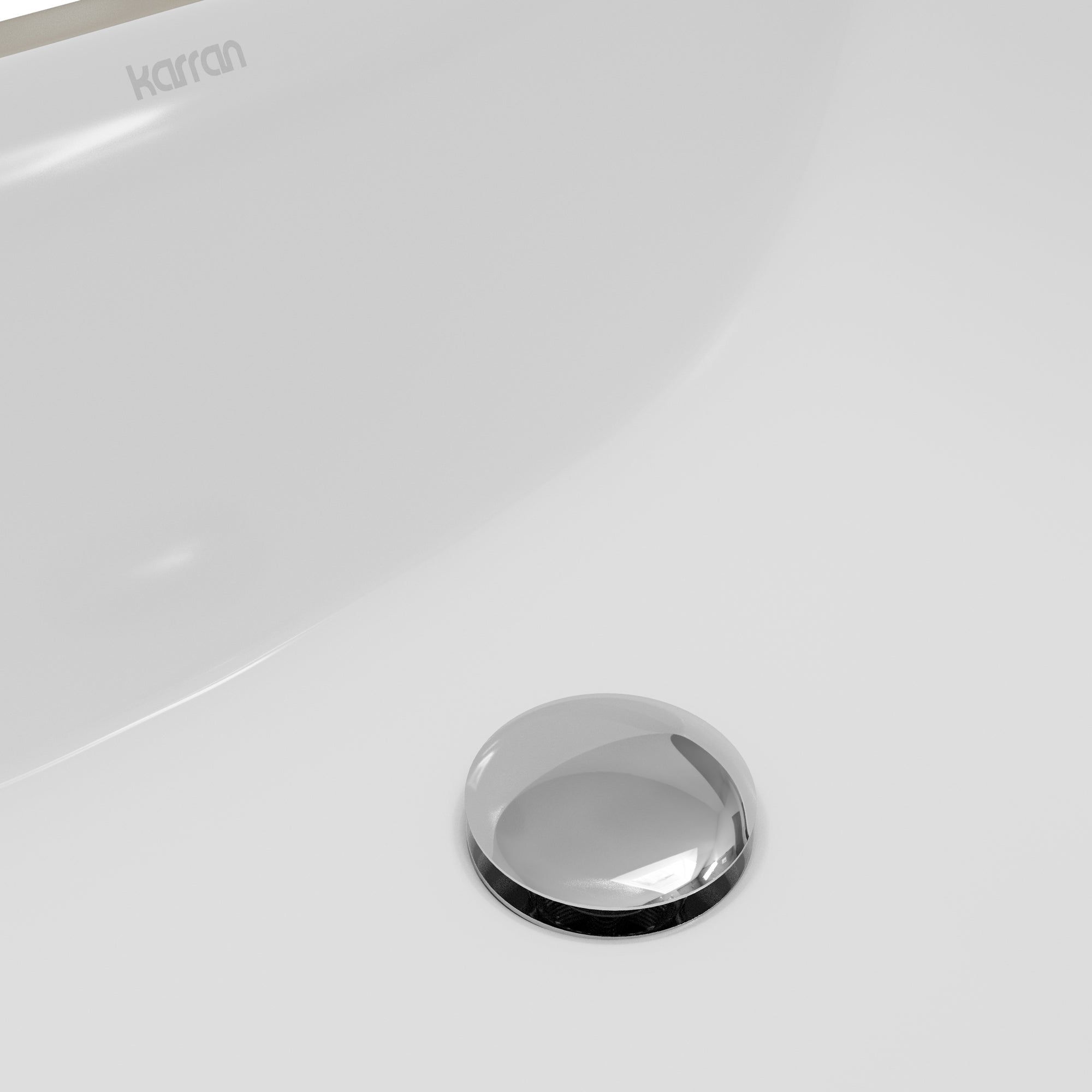 Karran Valera 14.875" x 18.125" Rectangular Undermount Vitreous China ADA Bathroom Sink, White, VC-112-WH