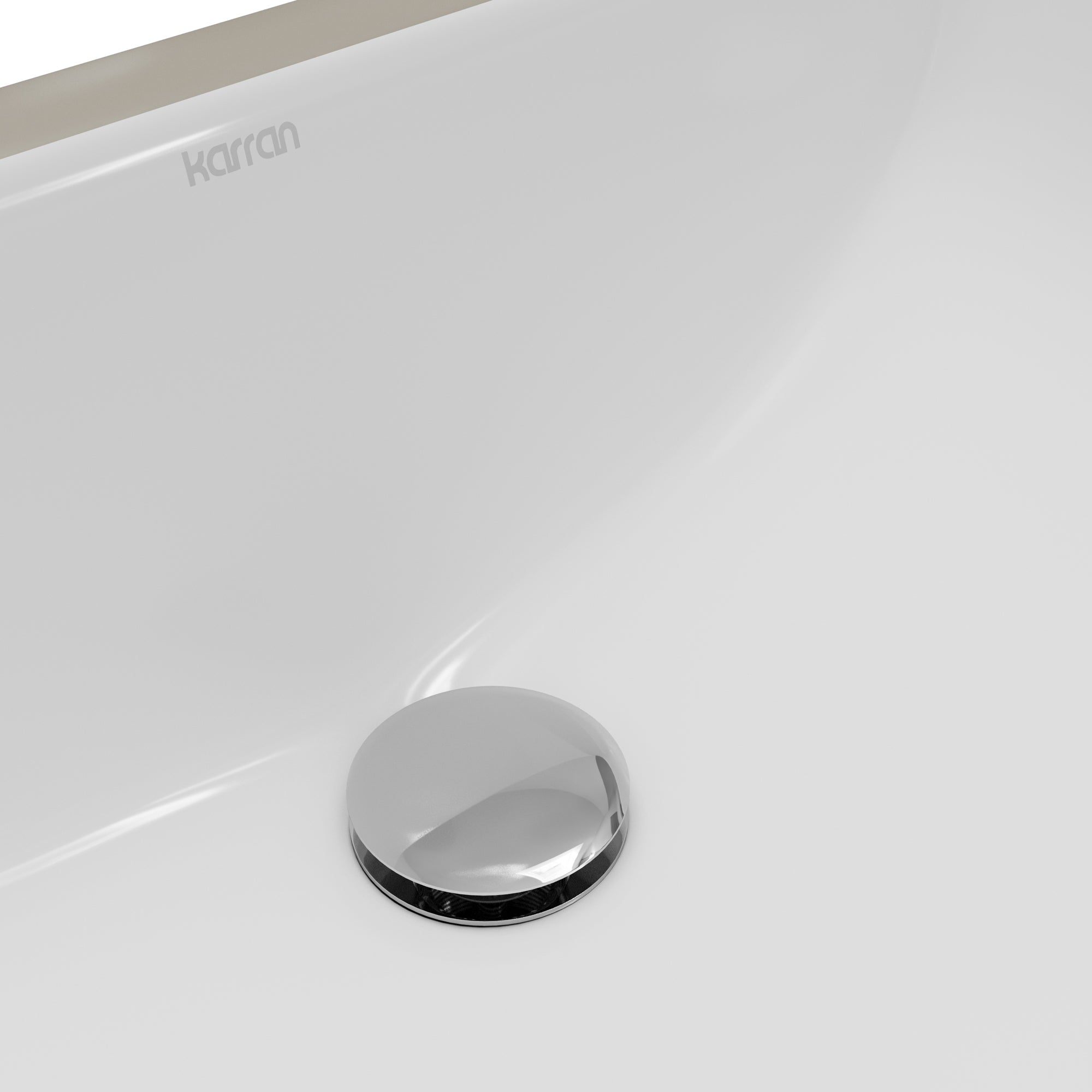 Karran Valera 14.5" x 21" Rectangular Undermount Vitreous China ADA Bathroom Sink, White, VC-116-WH