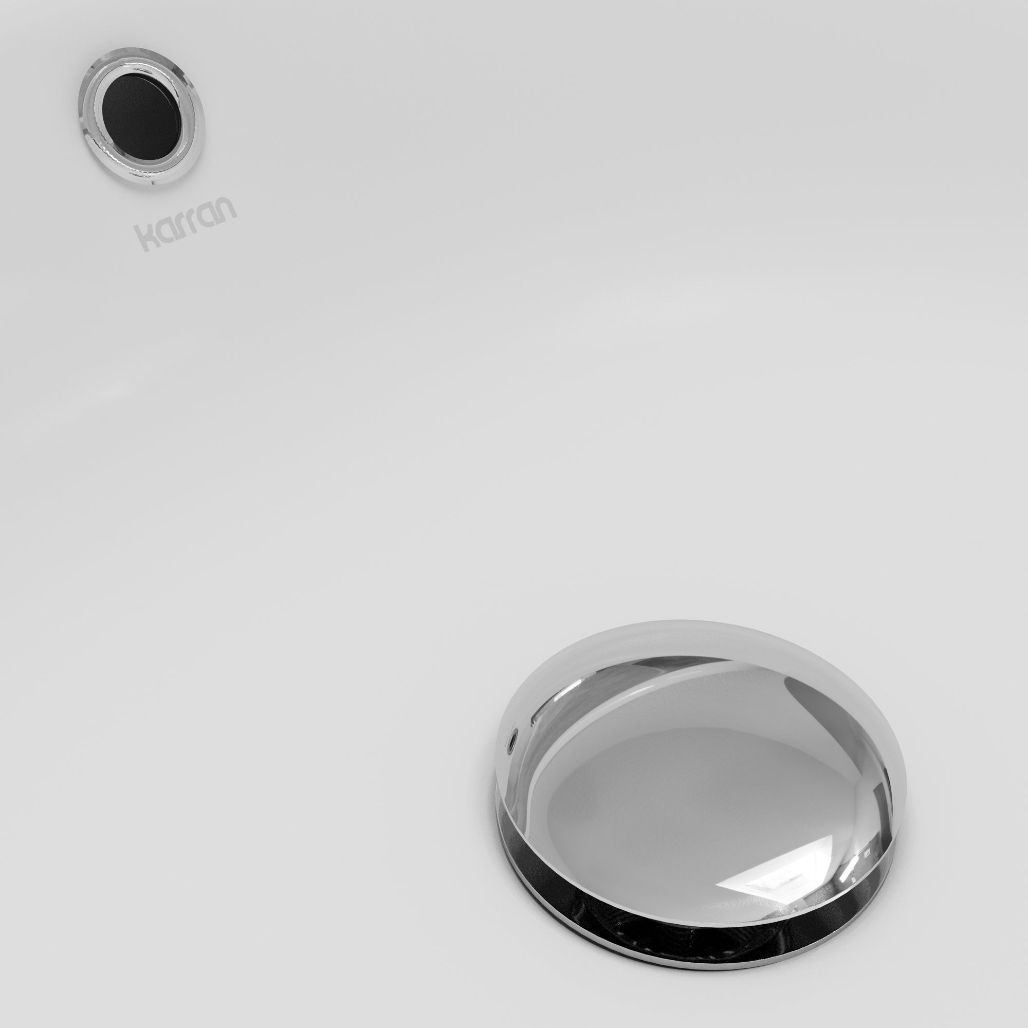 Alternative View of Karran Valera 22.875" x 14.875" x 4.5" Oval Vessel Vitreous China ADA Bathroom Sink, White, VC-301-WH