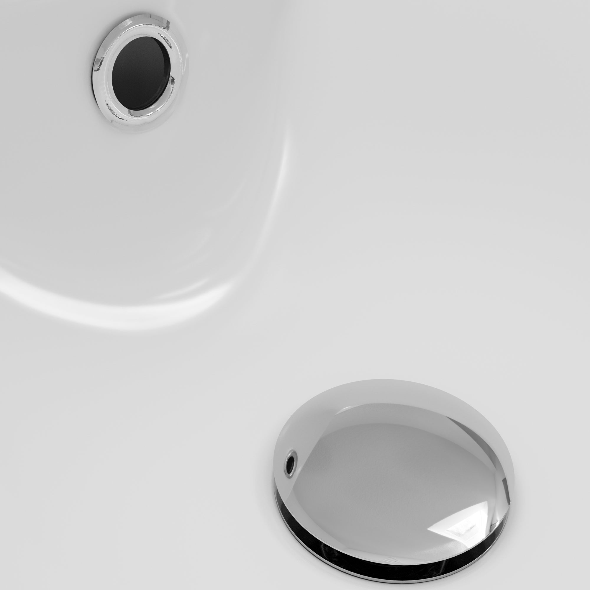 Alternative View of Karran Valera 18.875" x 18.875" x 5.75" Round Vessel Vitreous China ADA Bathroom Sink, White, VC-402-WH