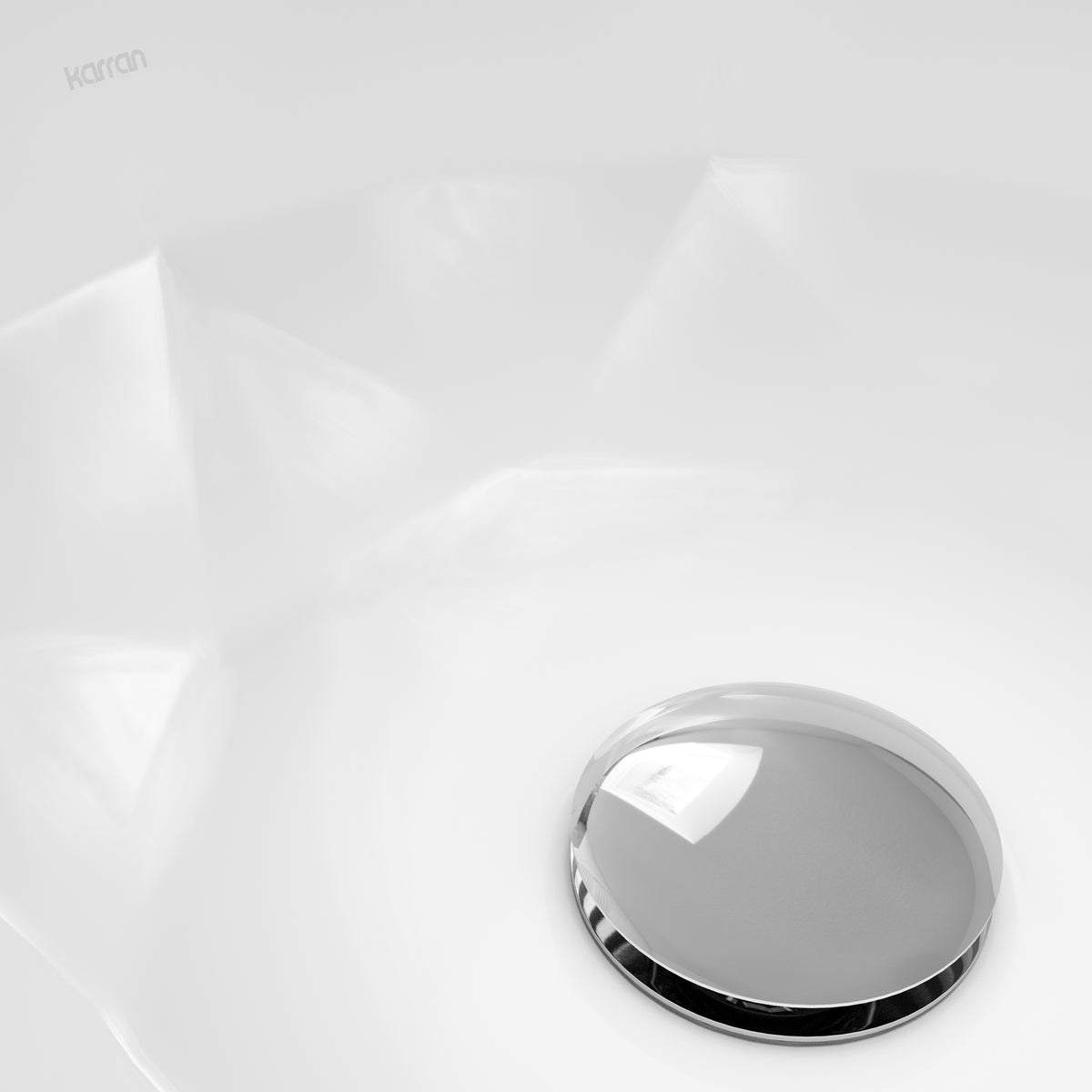 Alternative View of Karran Valera 16" x 16" x 4.5" Round Vessel Vitreous China ADA Bathroom Sink, White, VC-421-WH
