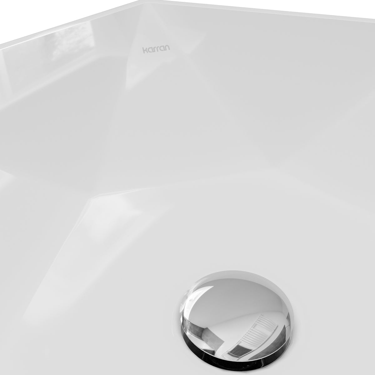 Alternative View of Karran Valera 18.75" x 16.375" x 4" Hexagon Vessel Vitreous China ADA Bathroom Sink, White, VC-601-WH