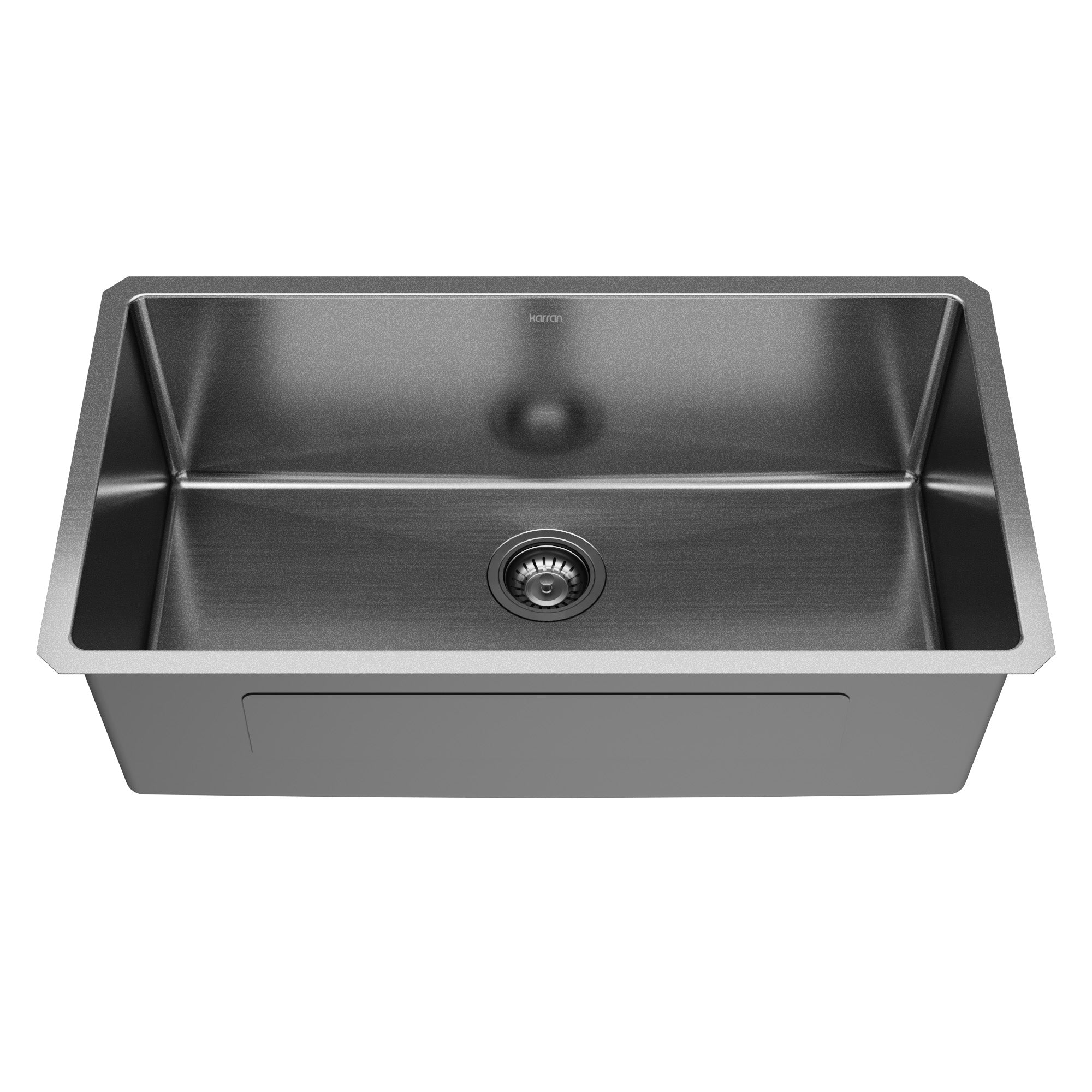 Karran elite 32 stainless steel kitchen sink gunmetal black product image