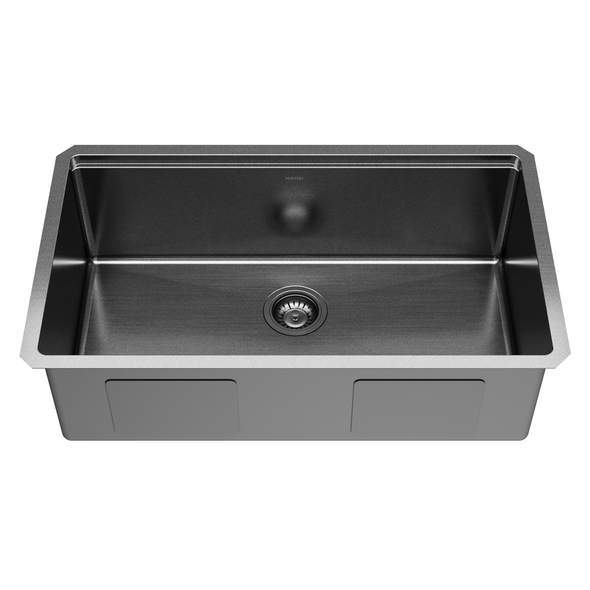 Karran elite workstation 32 stainless steel kitchen sink gunmetal black product image