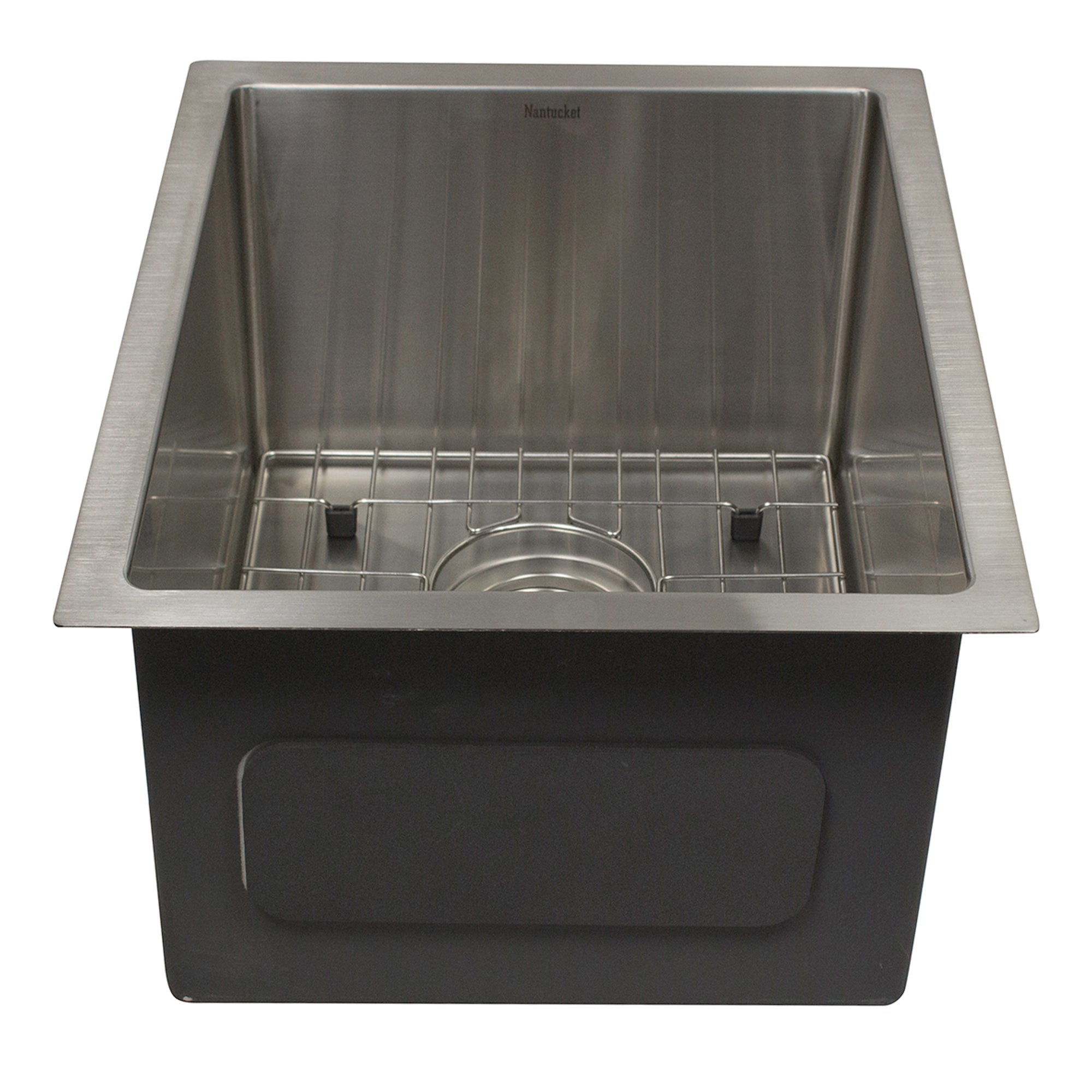 Nantucket Sinks All Weather 15" Undermount 316 Marine Grade Stainless Steel Kitchen Sink with Accessories, 16 Gauge, AW1518-16