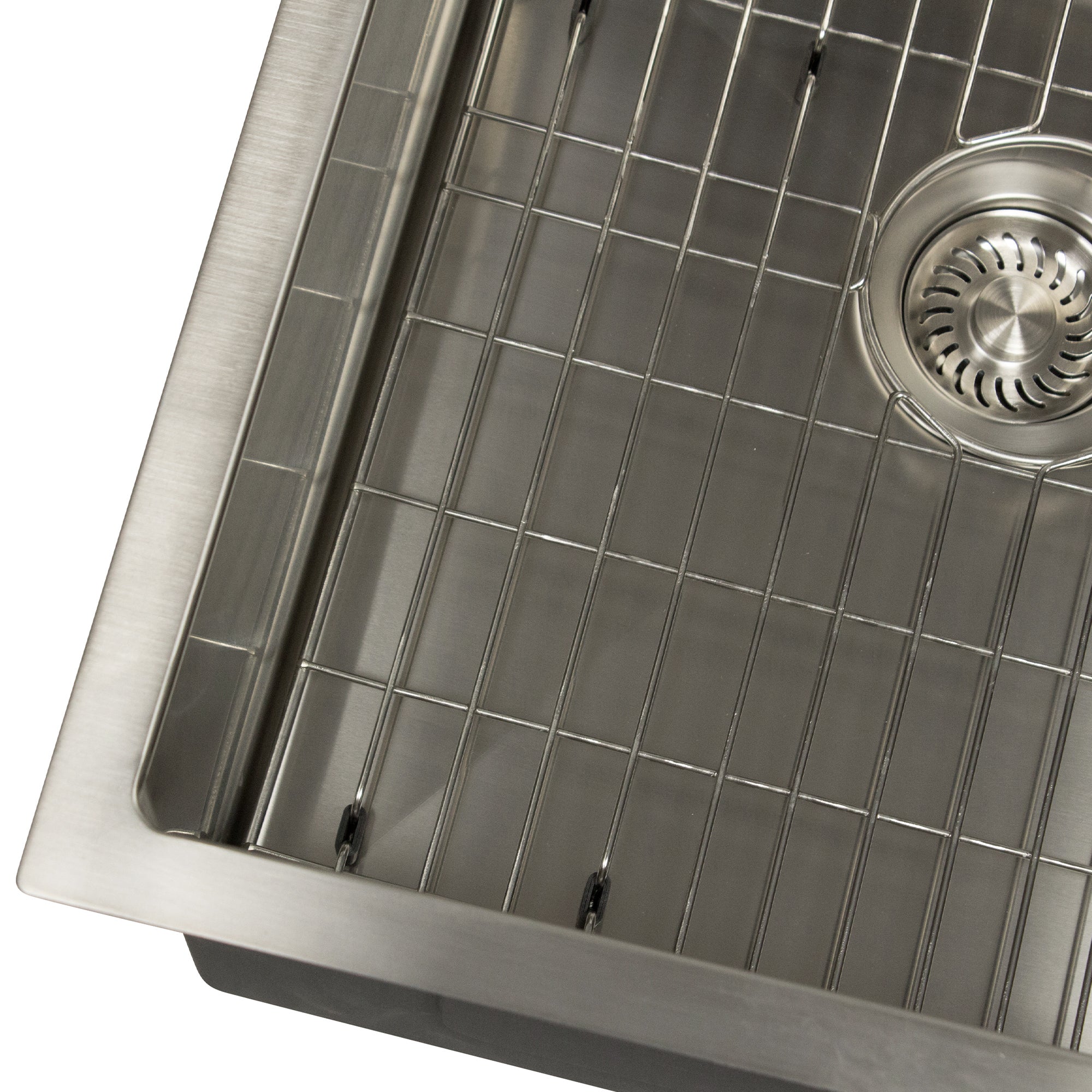 Nantucket Sinks All Weather 19" Square 316 Marine Grade Stainless Steel Workstation Bar/Kitchen Sink with Accessories, 16 Gauge, AW1919-16