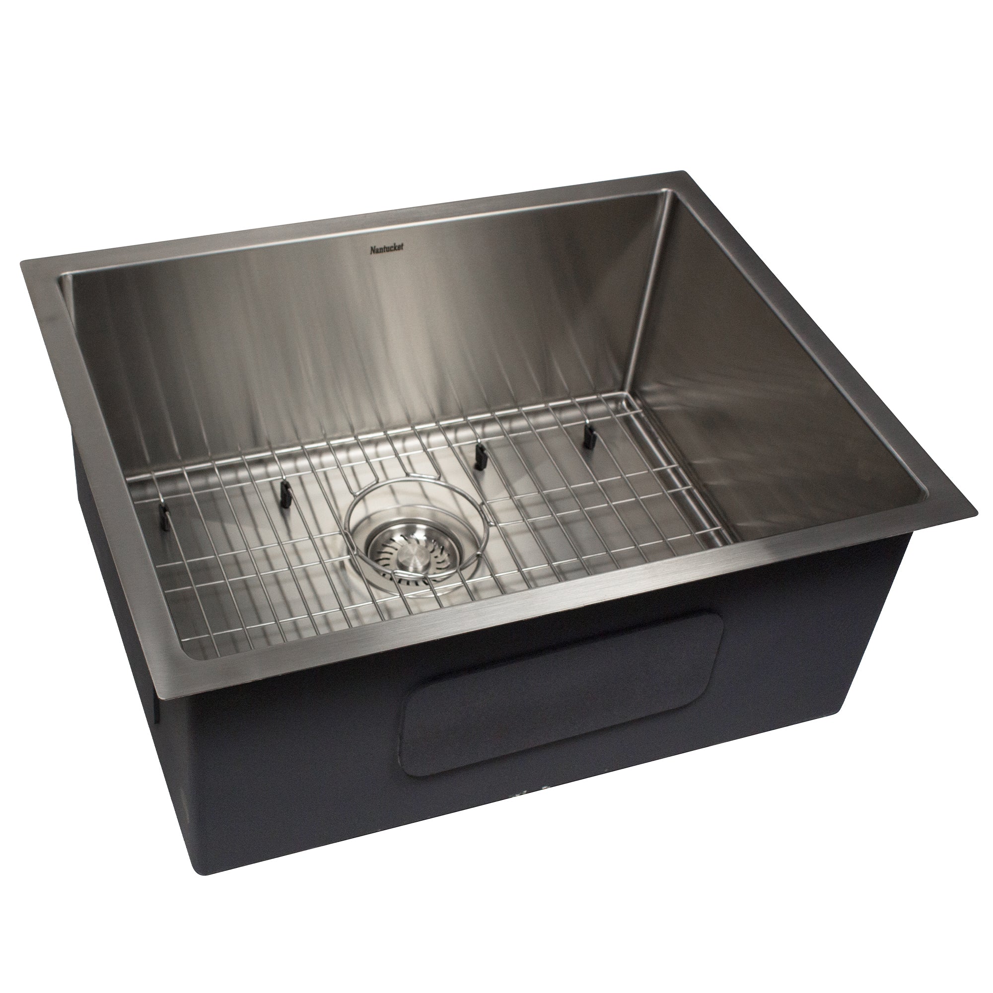 Nantucket Sinks All Weather 23" Undermount 316 Marine Grade Stainless Steel Kitchen Sink with Accessories, 16 Gauge, AW2318-16