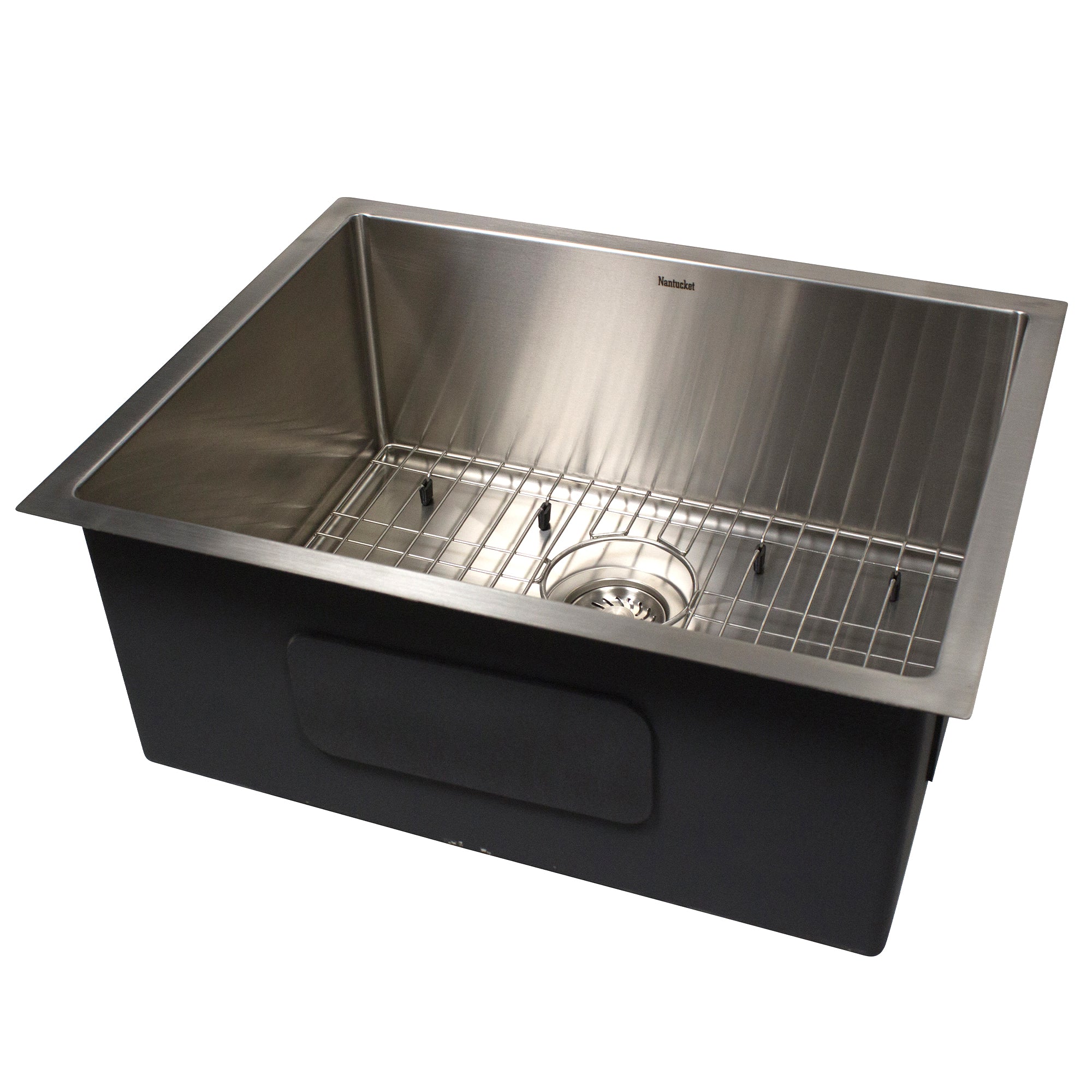 Nantucket Sinks All Weather 23" Undermount 316 Marine Grade Stainless Steel Kitchen Sink with Accessories, 16 Gauge, AW2318-16