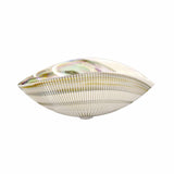 Native Trails Murano 18" Asymmetrical Shell-Shaped Glass Vessel Bathroom Sink, Abalone, MG1912-AE