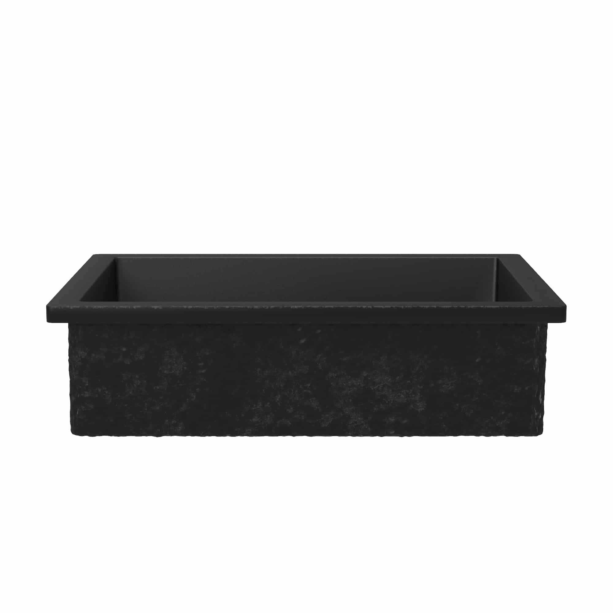 Native Trails Anacapa 21" x 15.5" Rectangle Undermount NativeStone Concrete ADA Bathroom Sink, Charcoal, NSL2116-C Product Image