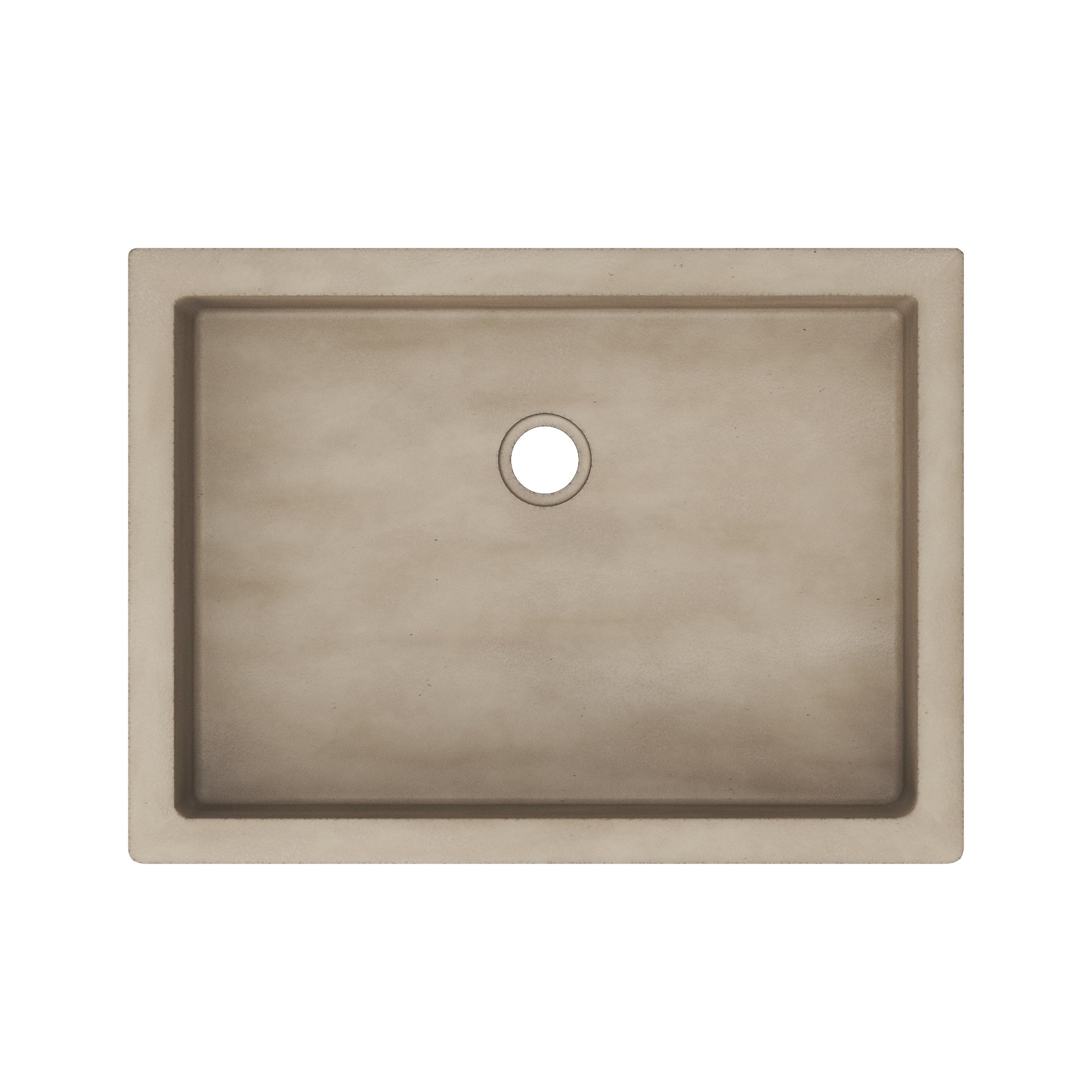 Native Trails Anacapa 21" x 15.5" Rectangle Undermount NativeStone Concrete ADA Bathroom Sink, Earth, NSL2116-E Product Image