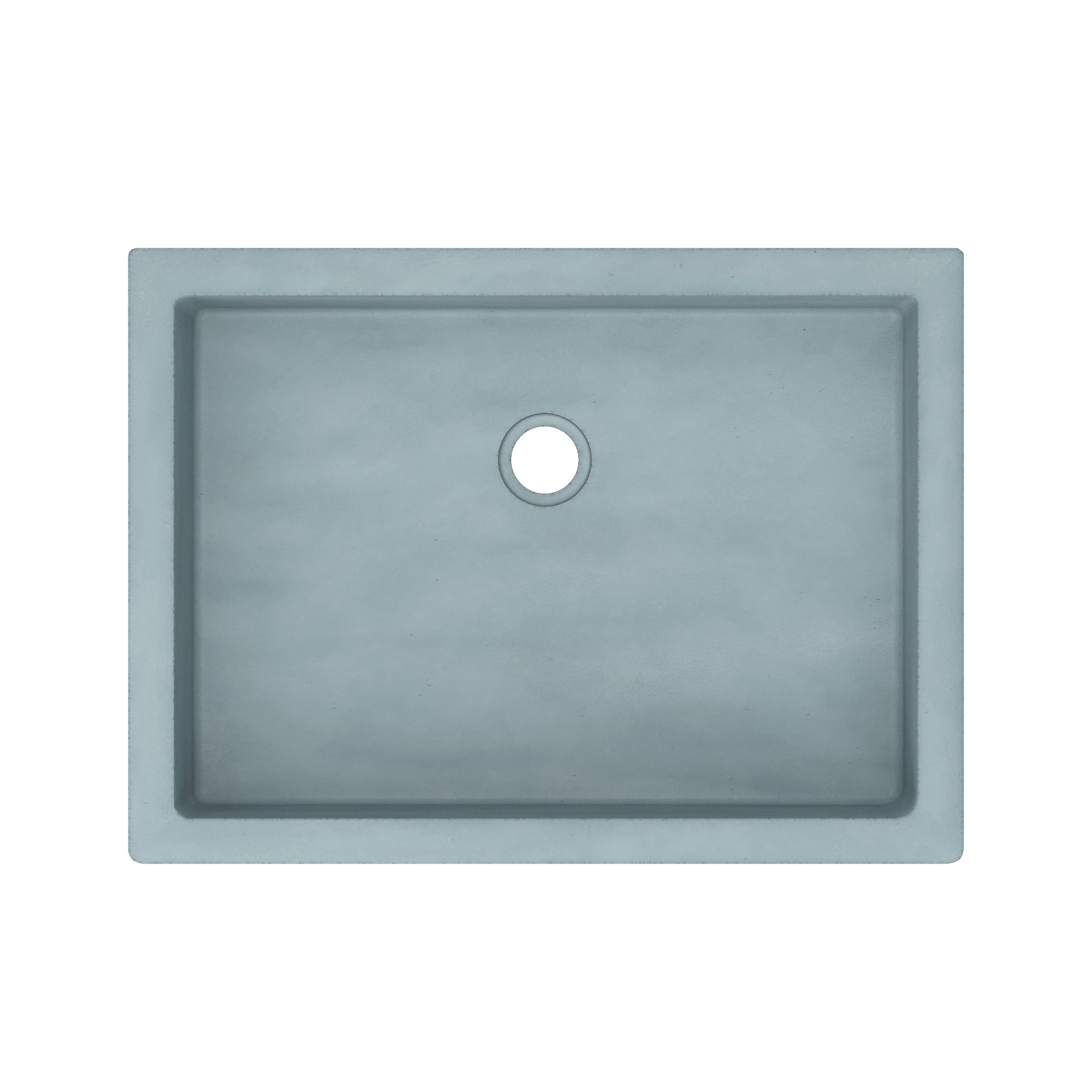 Native Trails Anacapa 21" x 15.5" Rectangle Undermount NativeStone Concrete ADA Bathroom Sink, Ocean, NSL2116-O Product Image