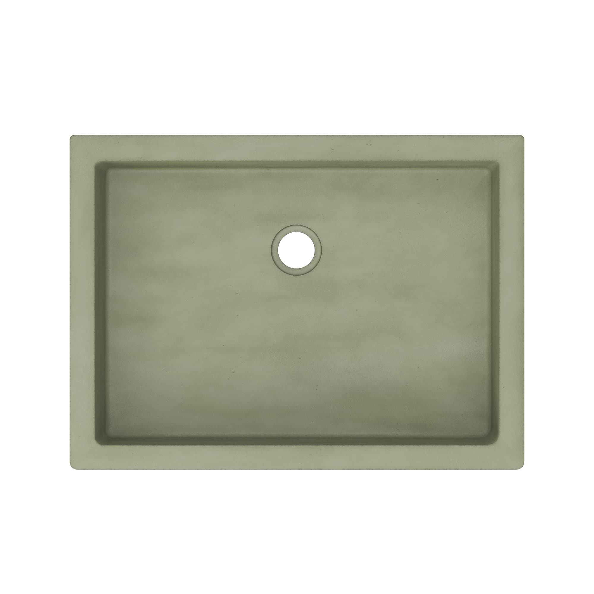 Native Trails Anacapa 21" x 15.5" Rectangle Undermount NativeStone Concrete ADA Bathroom Sink, Sage, NSL2116-G Product Image