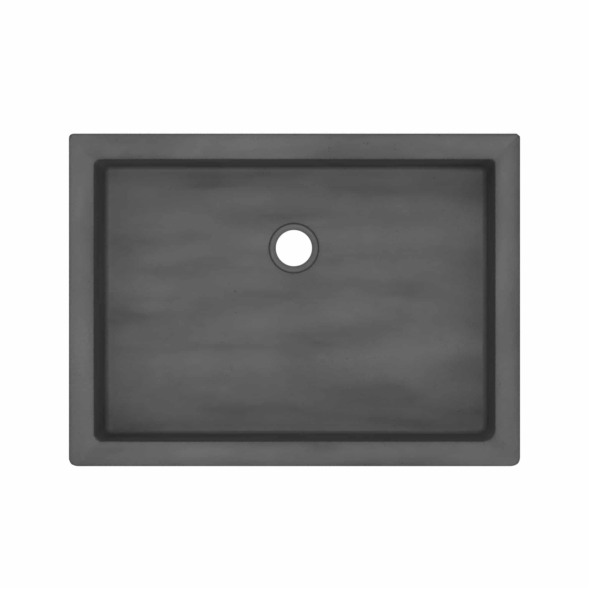 Native Trails Anacapa 21" x 15.5" Rectangle Undermount NativeStone Concrete ADA Bathroom Sink, Slate, NSL2116-S Product Image