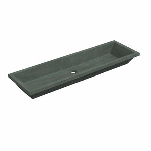 Native Trails Arcata 49" x 15" Rectangle Undermount NativeStone Concrete Bathroom Sink, Forest, NSL4915-F