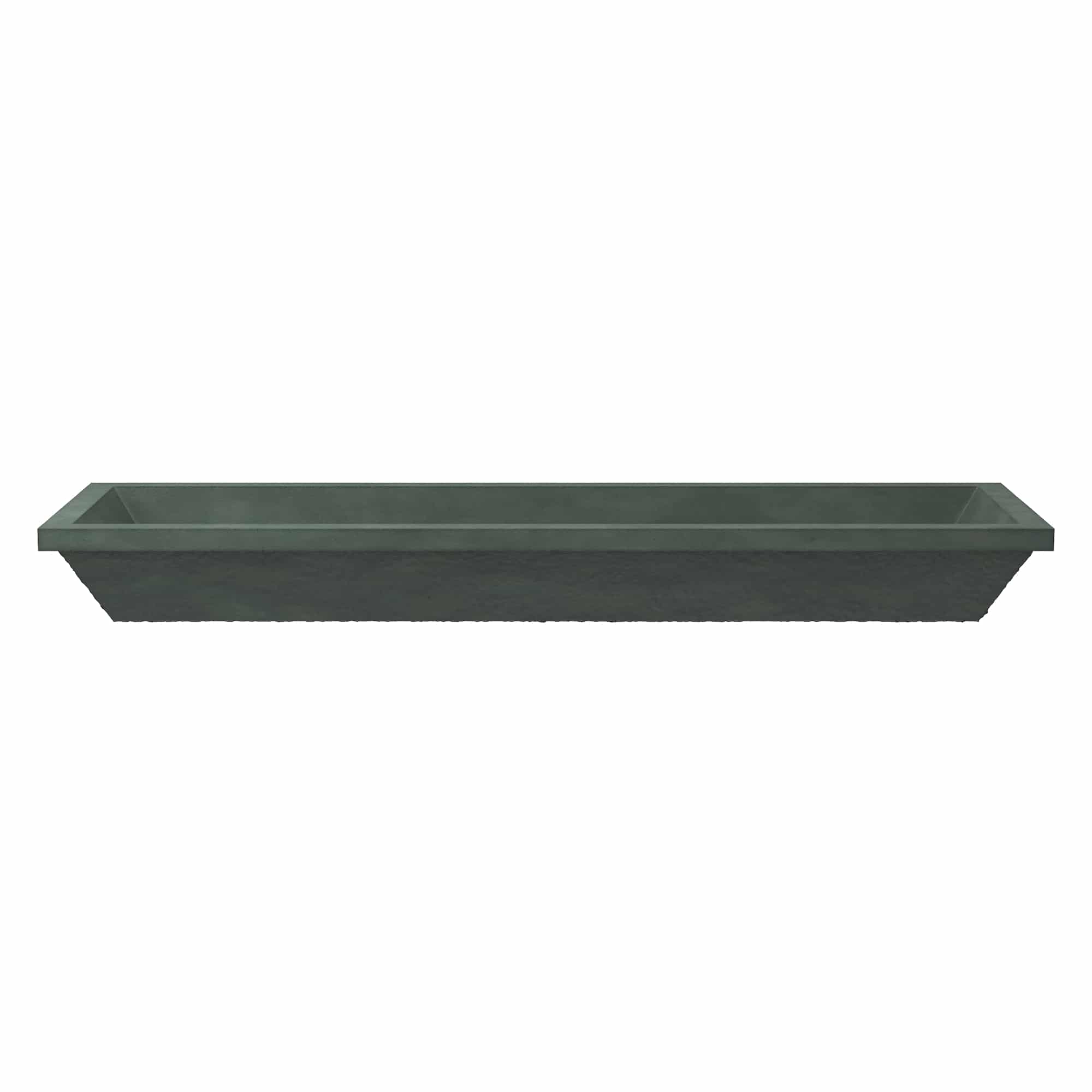 Native Trails Arcata 49" x 15" Rectangle Undermount NativeStone Concrete Bathroom Sink, Forest, NSL4915-F Product Image