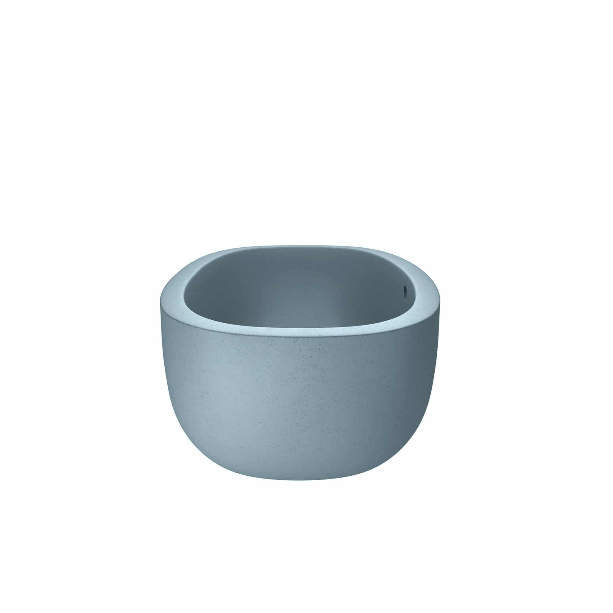 Native Trails 62" NativeStone Concrete Avalon Freestanding Bathtub, Ocean, NST6236-O