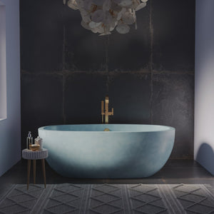 Alternate Image for Native Trails 62" NativeStone Concrete Avalon Freestanding Bathtub, Ocean, NST6236-O