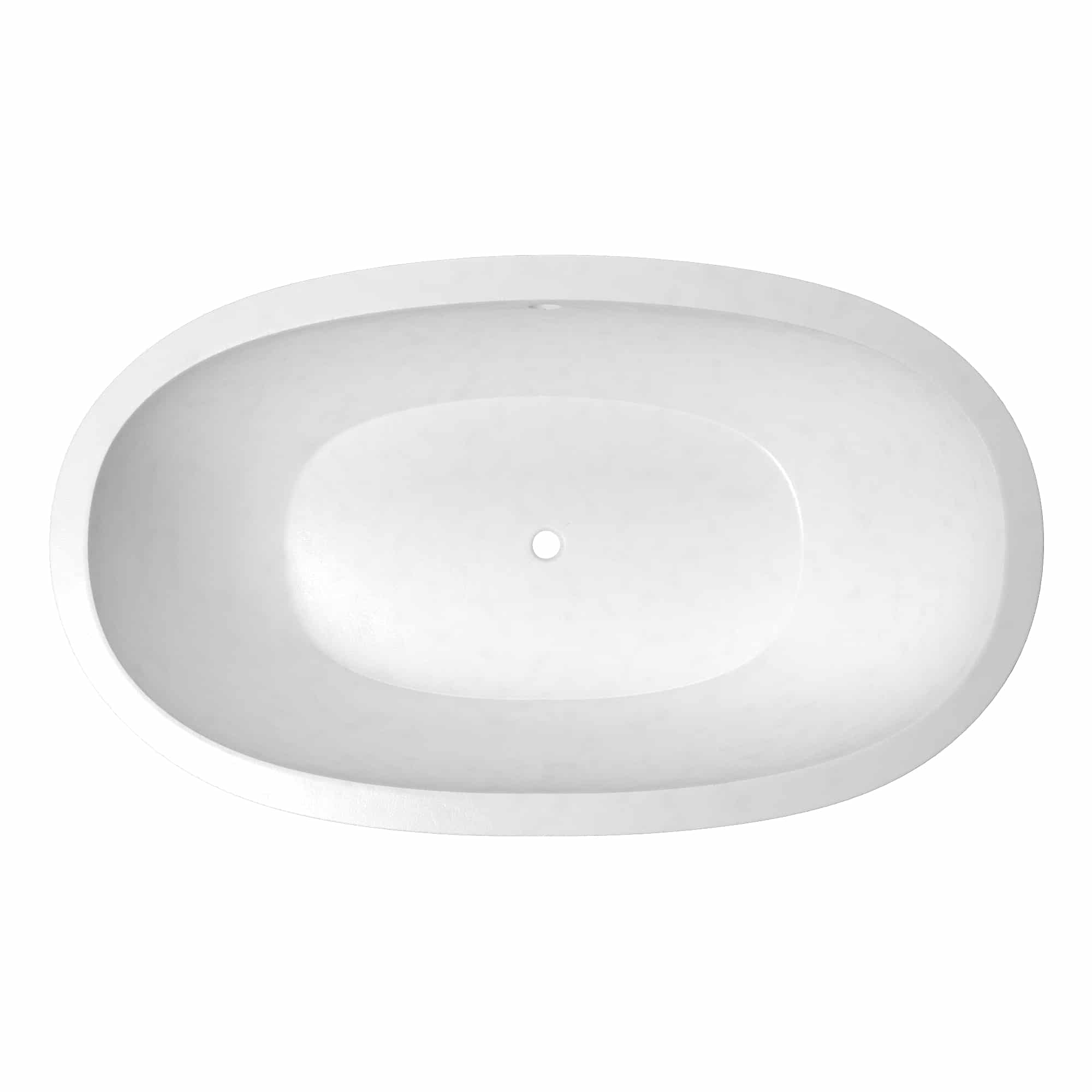 Native Trails 62" NativeStone Concrete Avalon 62" Bathtub, Pearl, NST6236-P