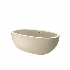 Native Trails 62" NativeStone Concrete Avalon Freestanding Bathtub, Sand, NST6236-D