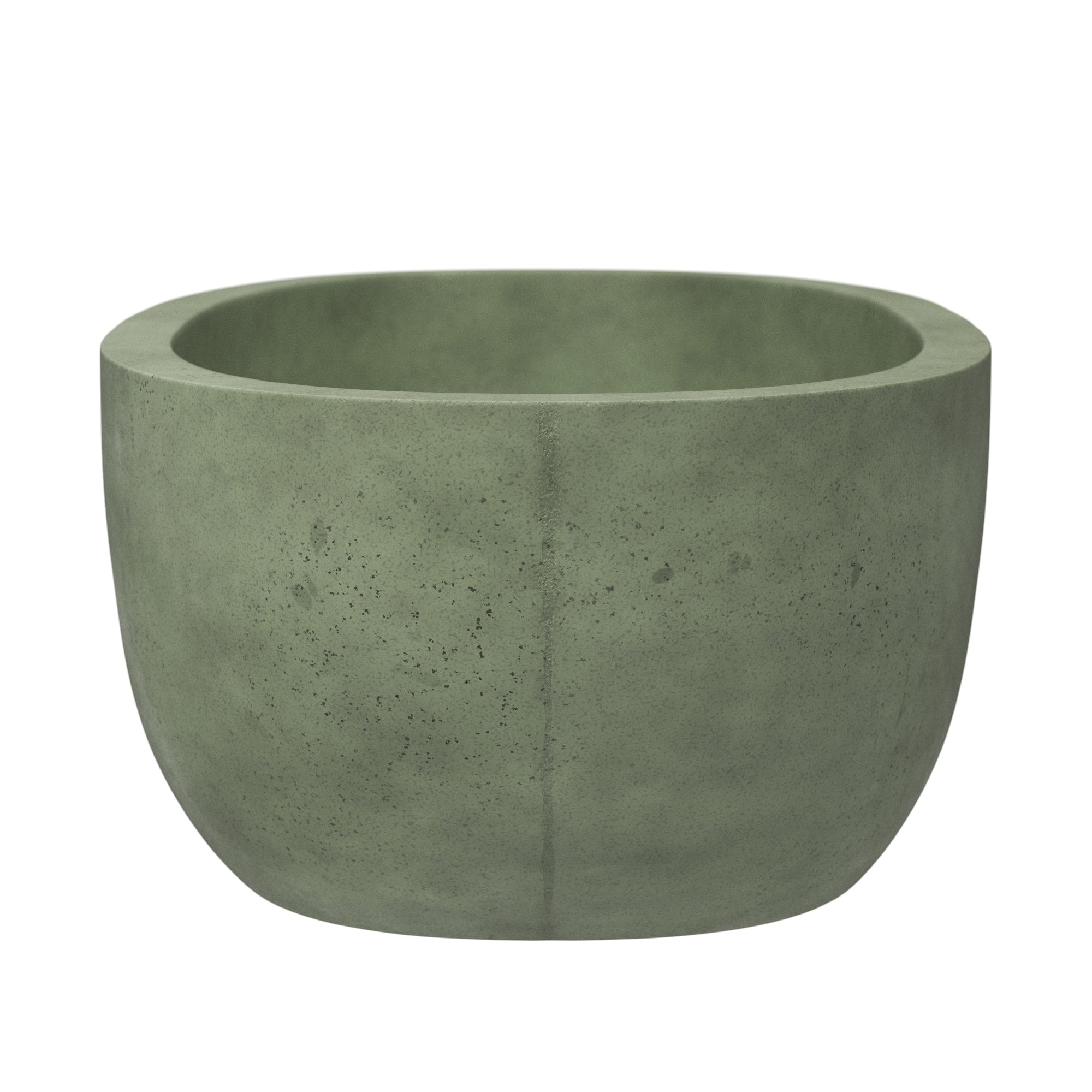 Native Trails 66" NativeStone Concrete Avalon Freestanding Bathtub, Sage, NST6636-G