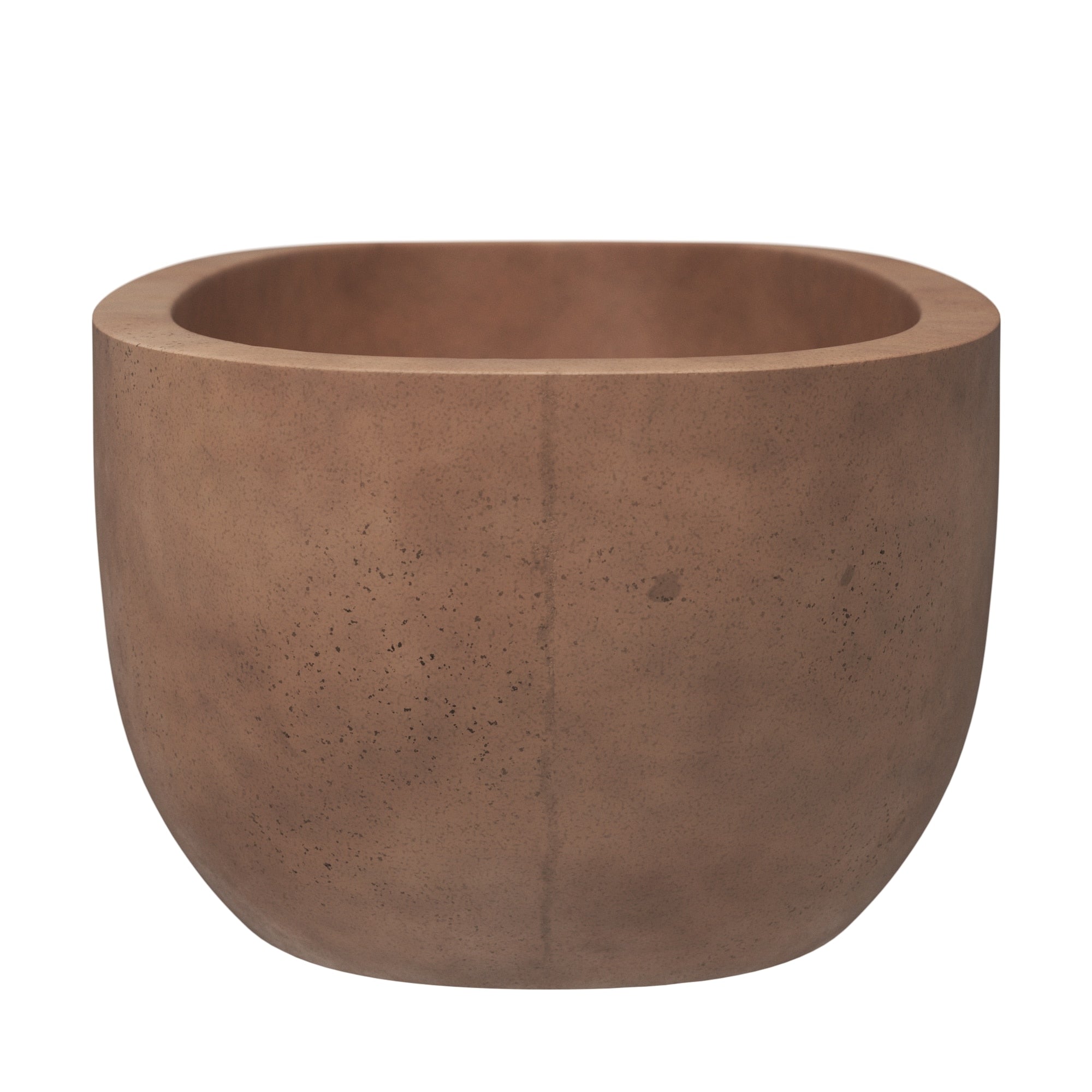 Native Trails 66" NativeStone Concrete Avalon Freestanding Bathtub, Terracotta, NST6636-T Product Image