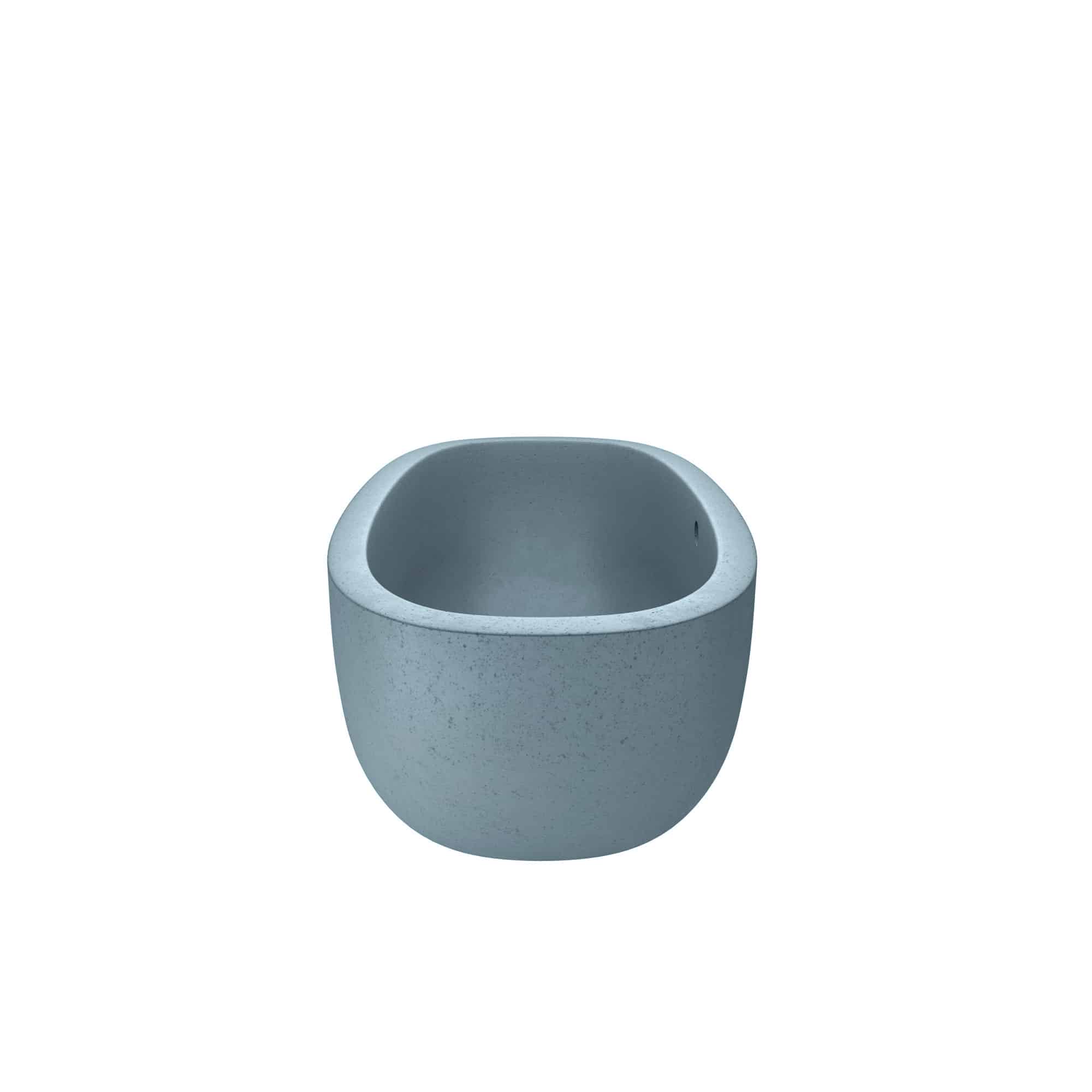 Native Trails 72" NativeStone Concrete Avalon Freestanding Bathtub, Ocean, NST7236-O