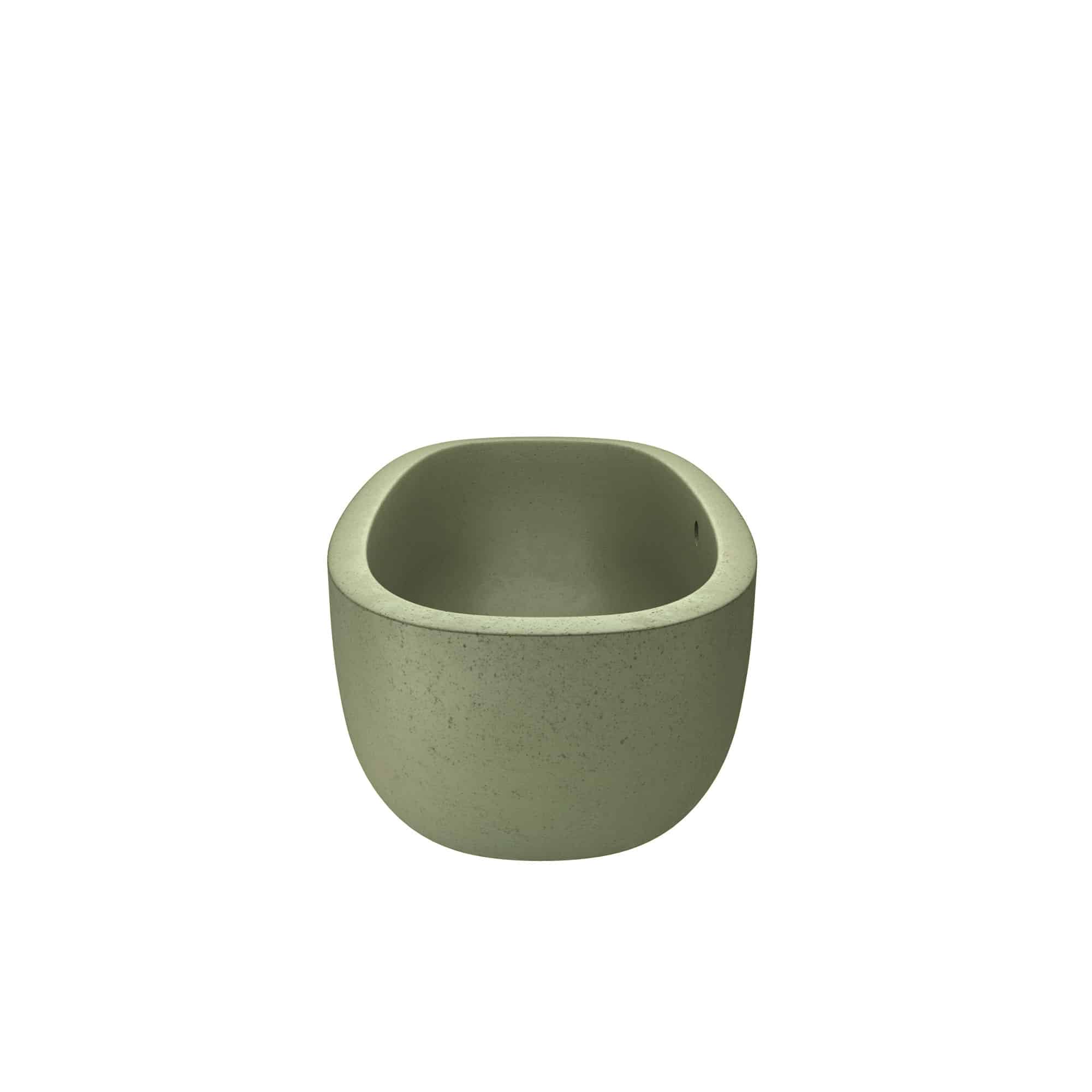 Native Trails 72" NativeStone Concrete Avalon Freestanding Bathtub, Sage, NST7236-G Product Image