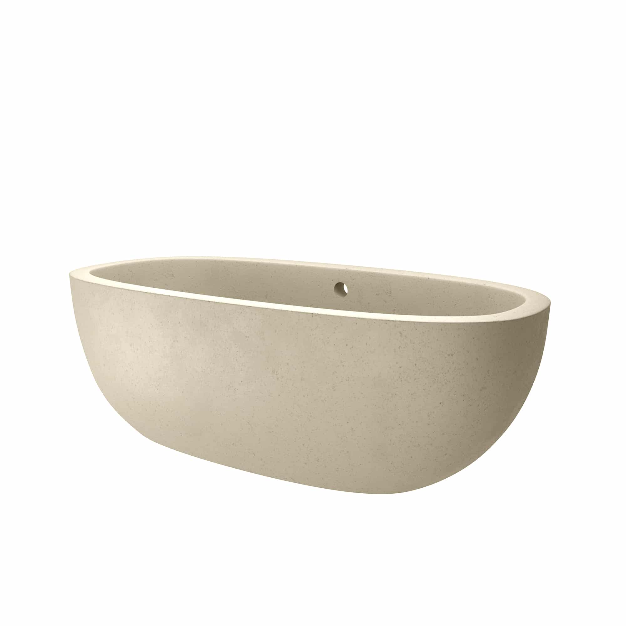 Native Trails 72" NativeStone Concrete Avalon Freestanding Bathtub, Sand, NST7236-D Product Image