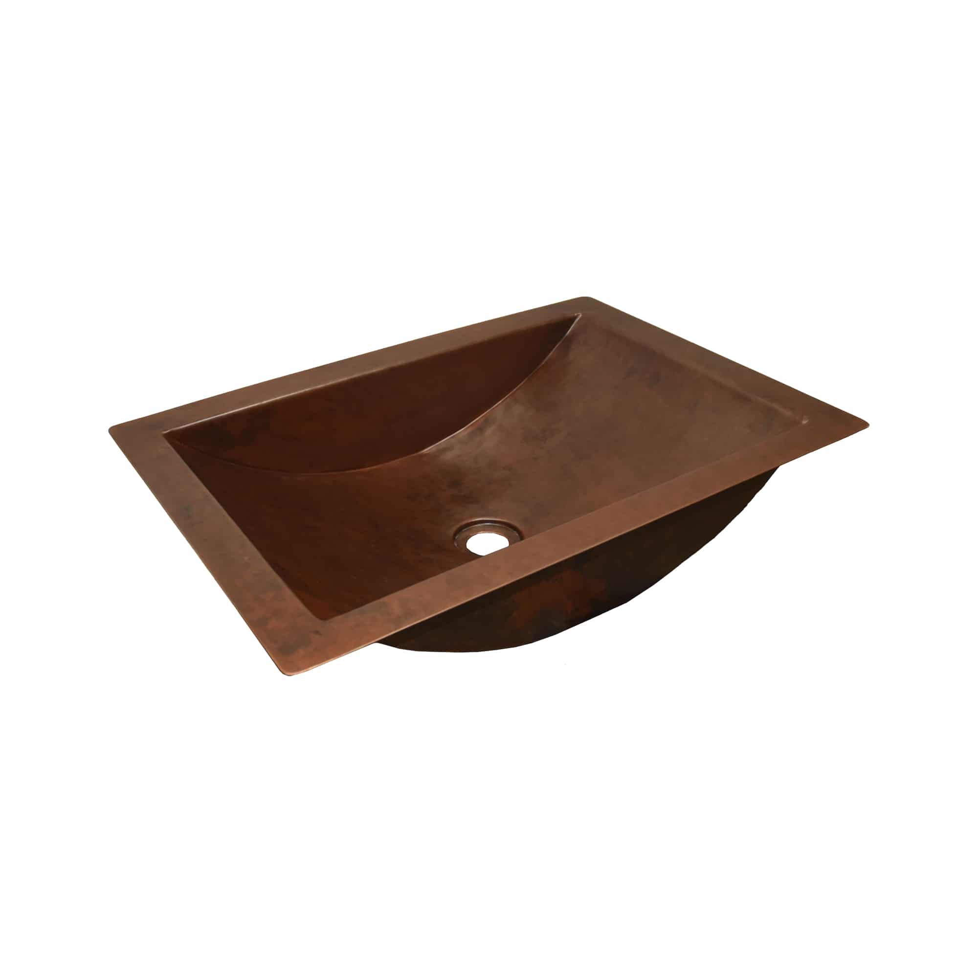 Native Trails Avila 21" Rectangular Undermount Copper Bathroom Sink, Antique Copper, CPS245-F Product Image