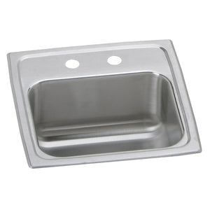 Alternate Image for Elkay Celebrity 15" Rectangular Stainless Steel ADA Bar/Prep Sink, Brushed Satin, 2 Faucet Holes, BCR152