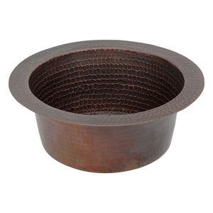 Alternate Image for Premier Copper Products 10" Round Copper Bar/Prep Sink, Oil Rubbed Bronze, 17 Gauge, BR10DB2